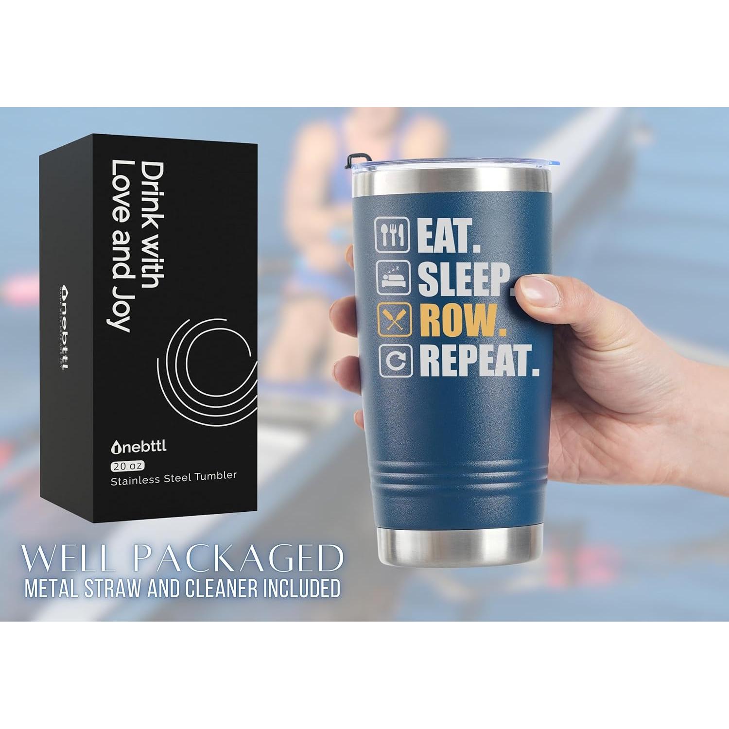 Taza de Acero Inoxidable Onebttl 0.59L Remo Aislada Doble Pared