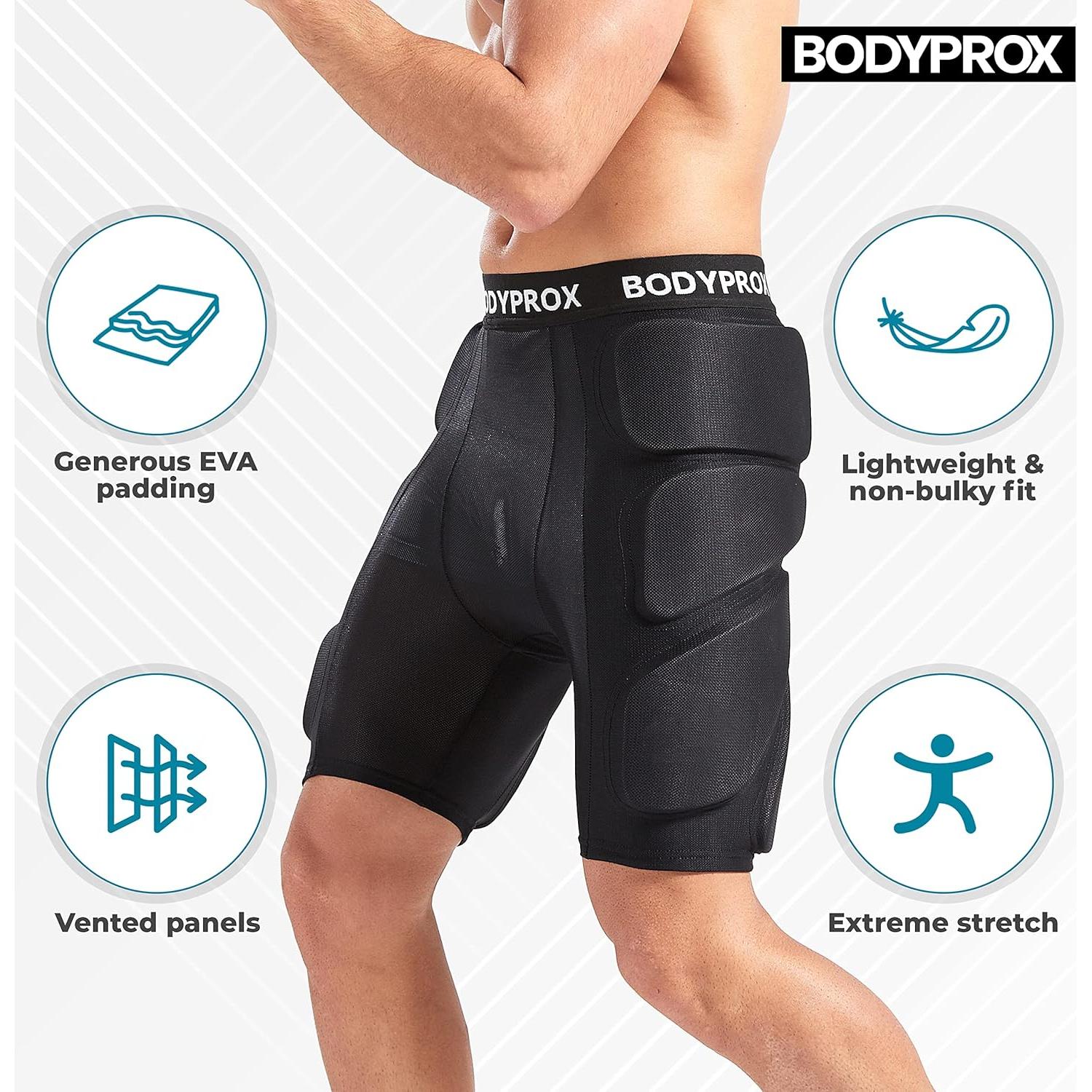 Pantalones Cortos Protectores Bodyprox Mediano Negro para Snowboard