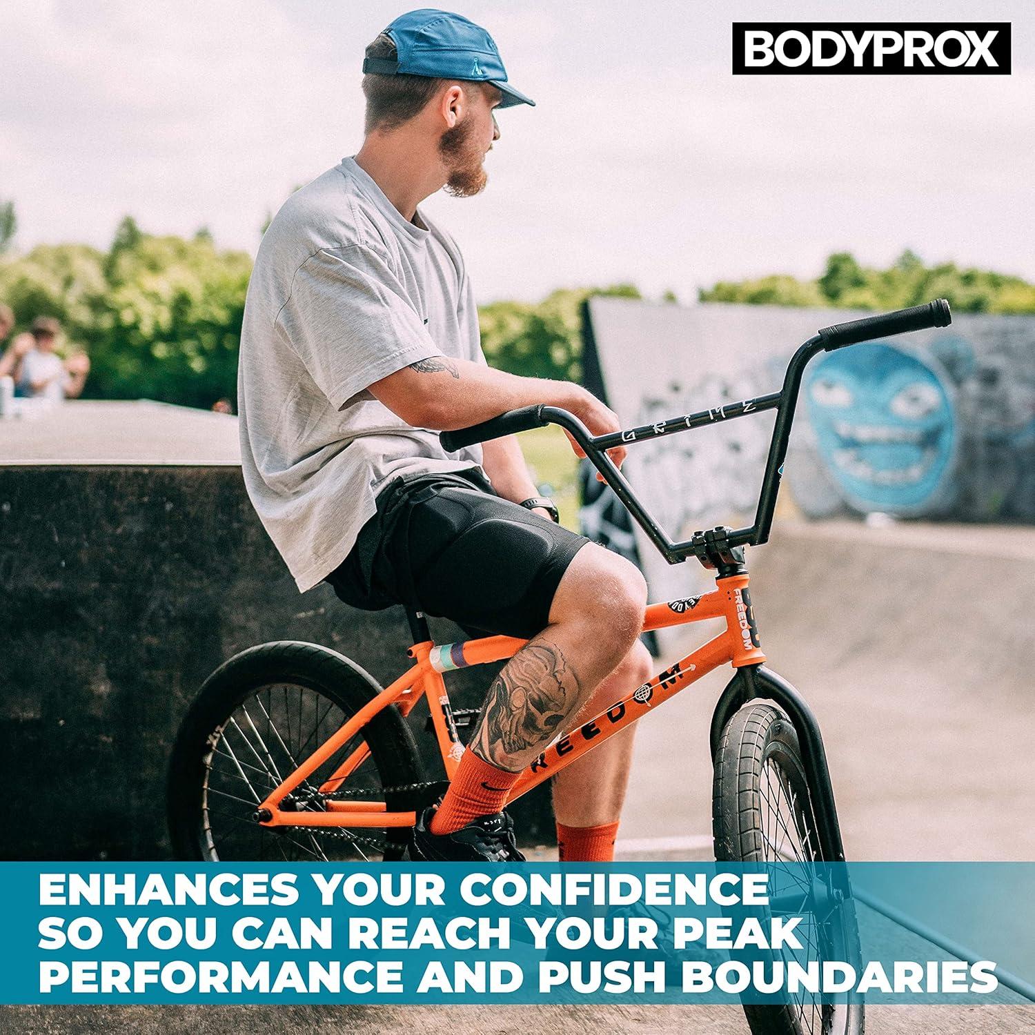 Pantalones Cortos Protectores Bodyprox Mediano Negro para Snowboard