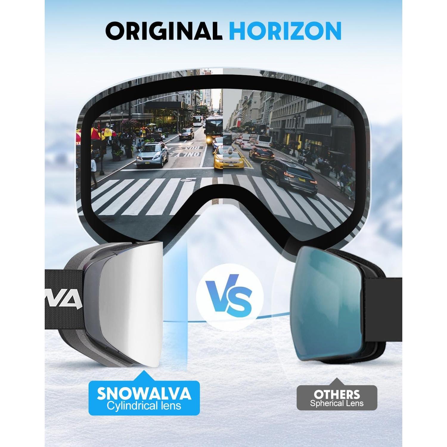 Gafas de Esquí SNOWALVA Ver.2 UV400 Antivaho para Adultos