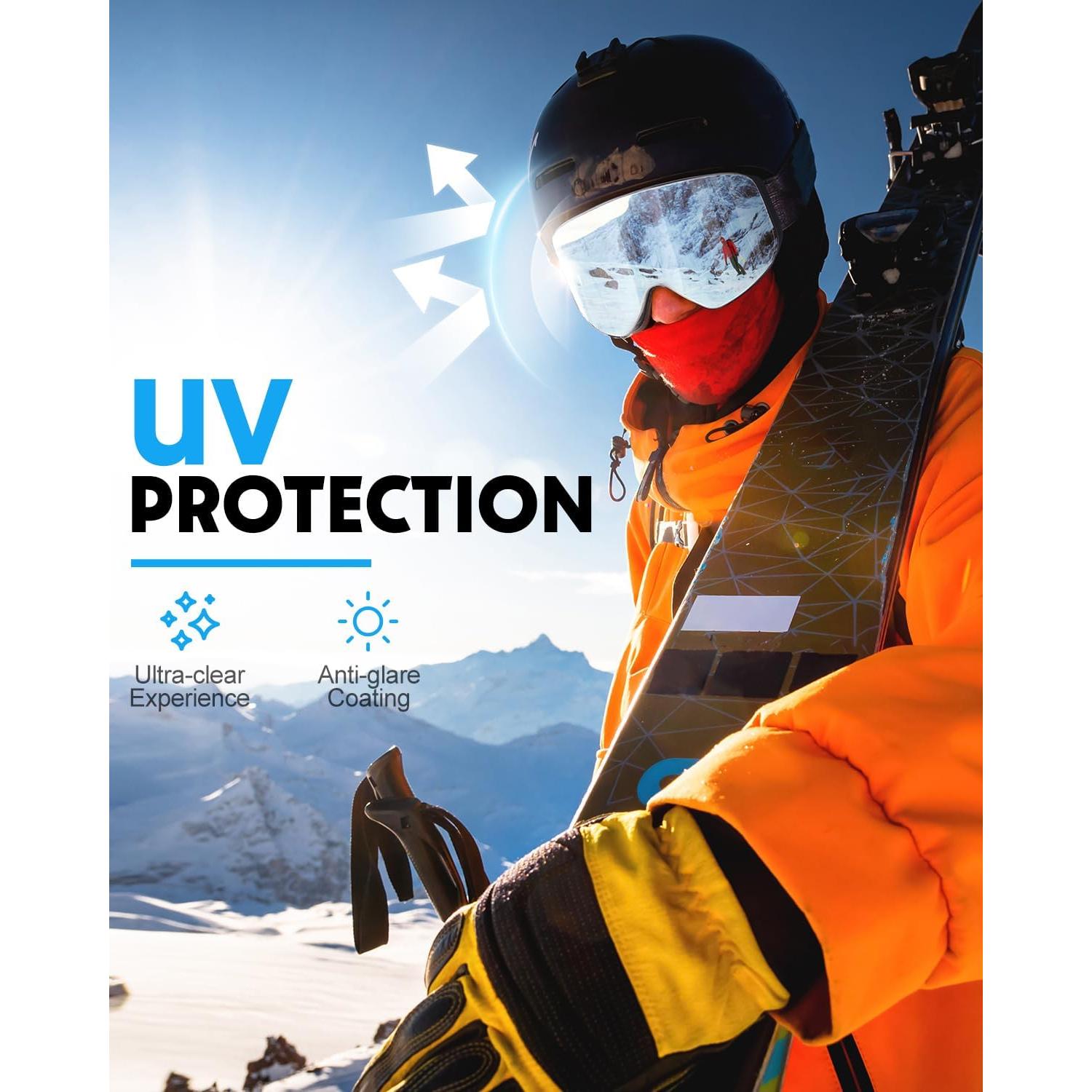 Gafas de Esquí SNOWALVA Ver.2 UV400 Antivaho para Adultos