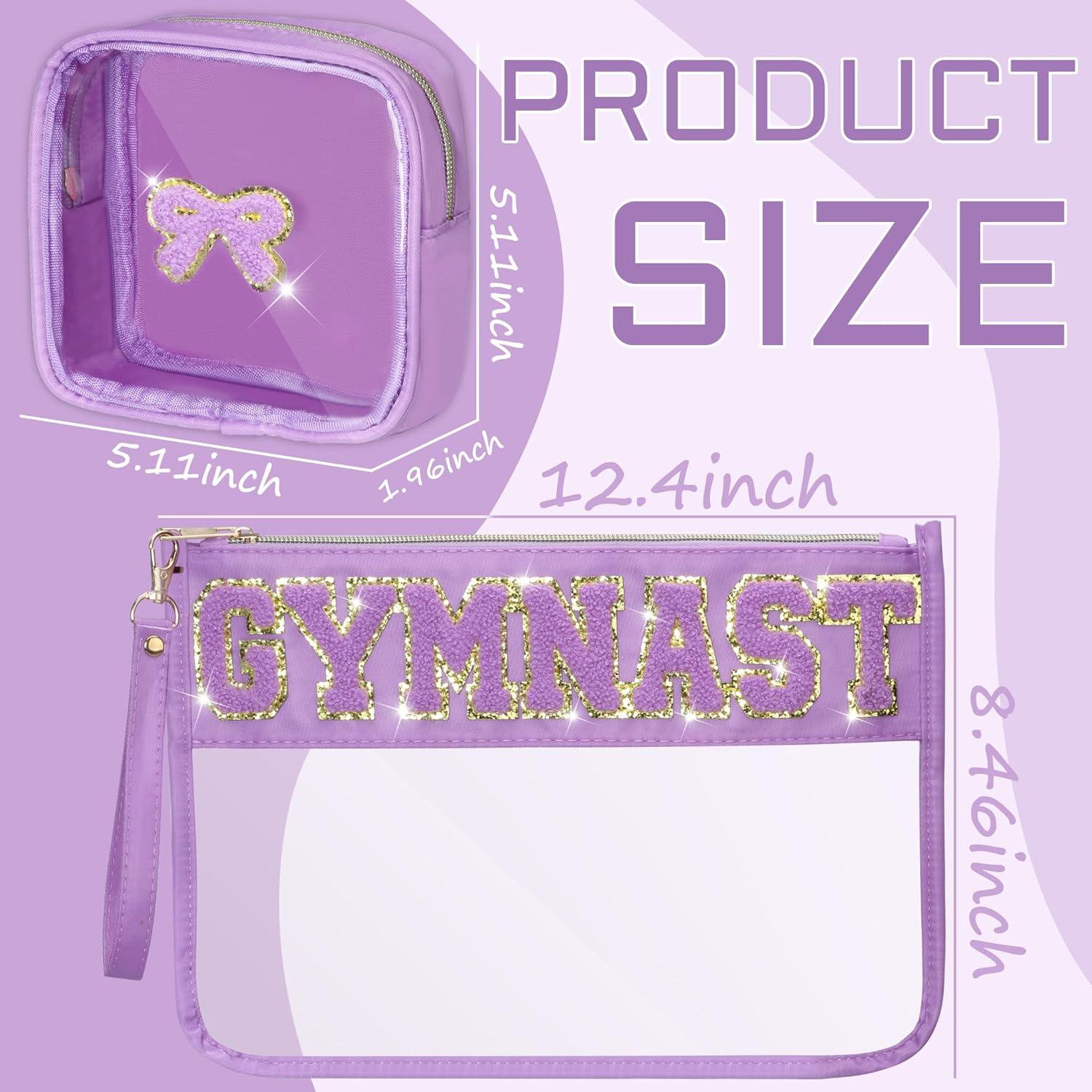 Set de 2 Bolsas de Maquillaje BuyCard GYMNAST Púrpura PVC Impermeable