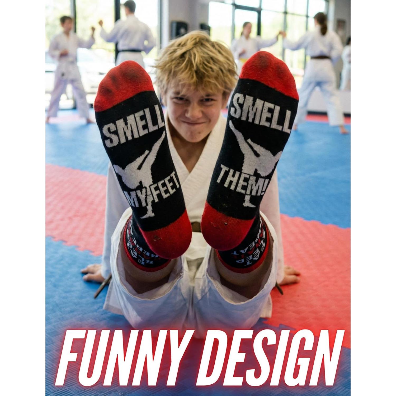 Calcetines Divertidos de Karate InnoBeta para Niños - Talla Única