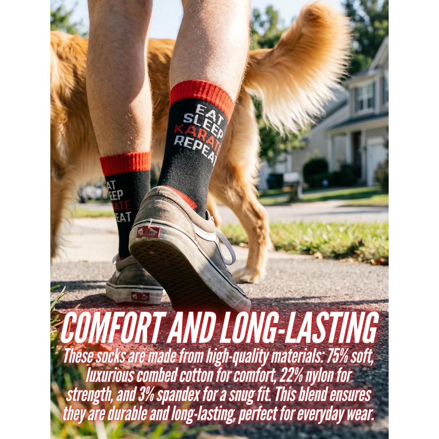 Calcetines Divertidos de Karate InnoBeta para Niños - Talla Única