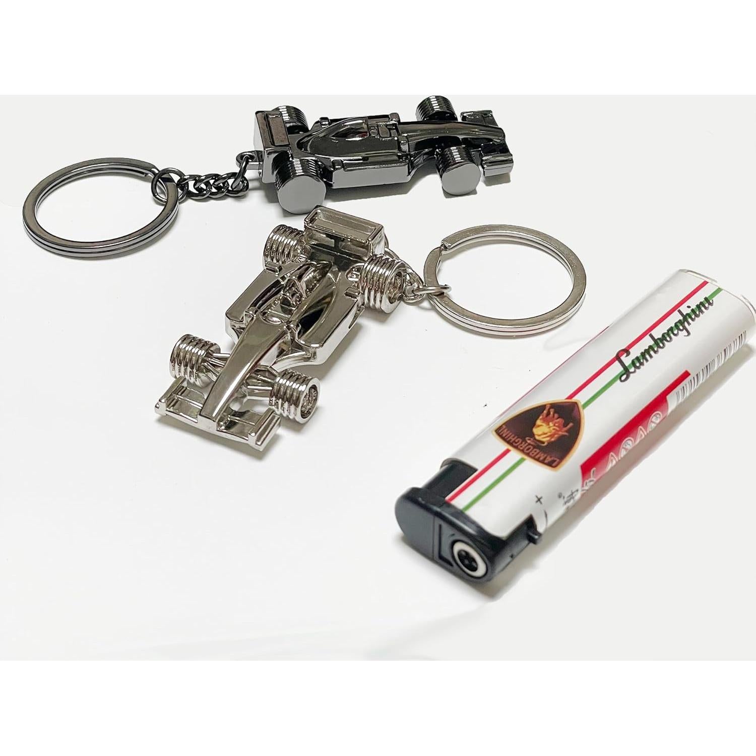 Llave F1 3D de Metal - Miniatura de Coche de Carrera YOYEE