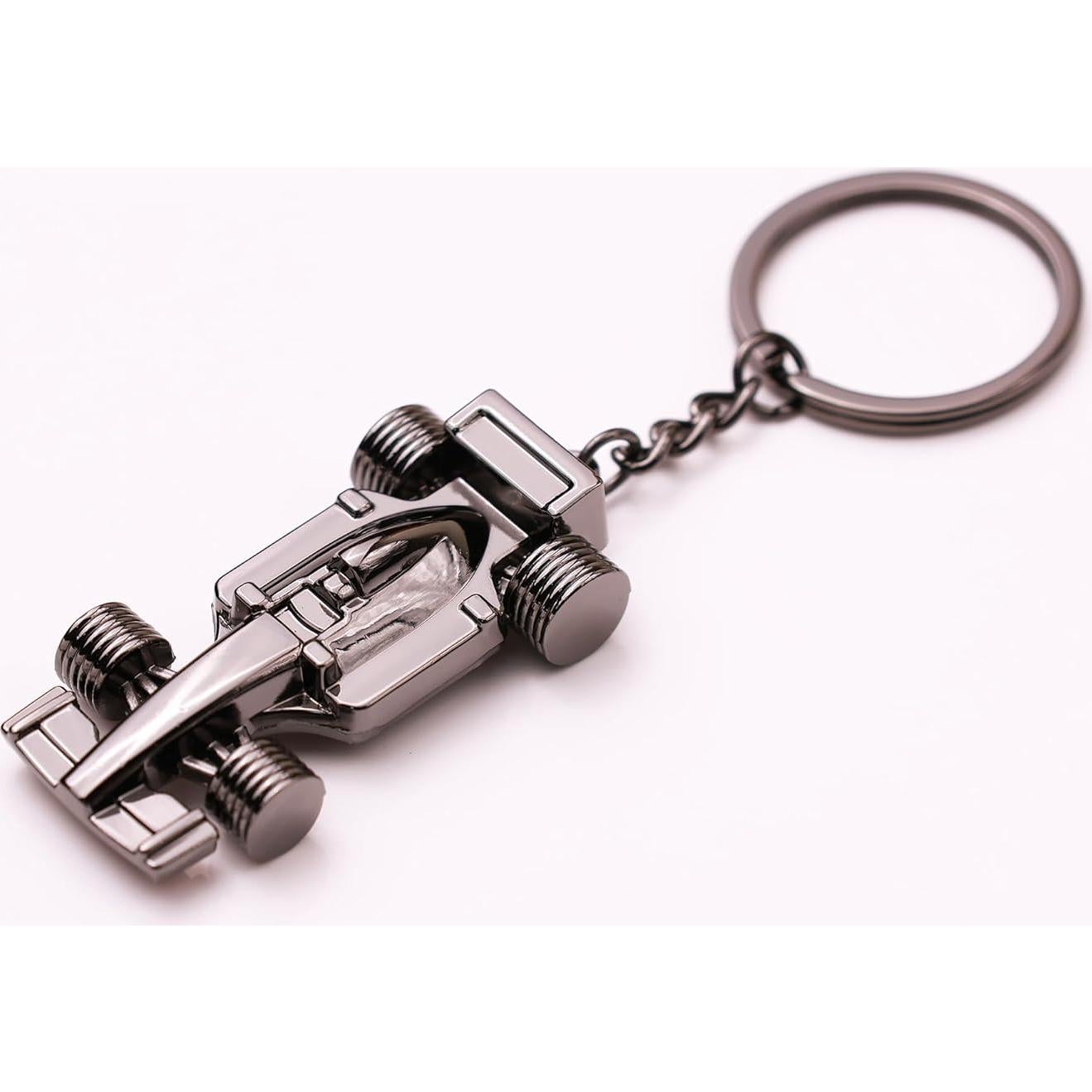 Llave F1 3D de Metal - Miniatura de Coche de Carrera YOYEE