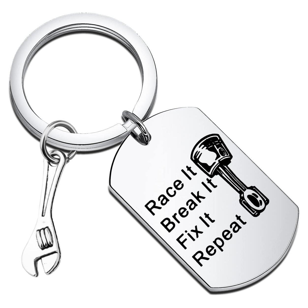 Llavero Mecánico de Autos Gzrlyf con Mensaje Inspirador