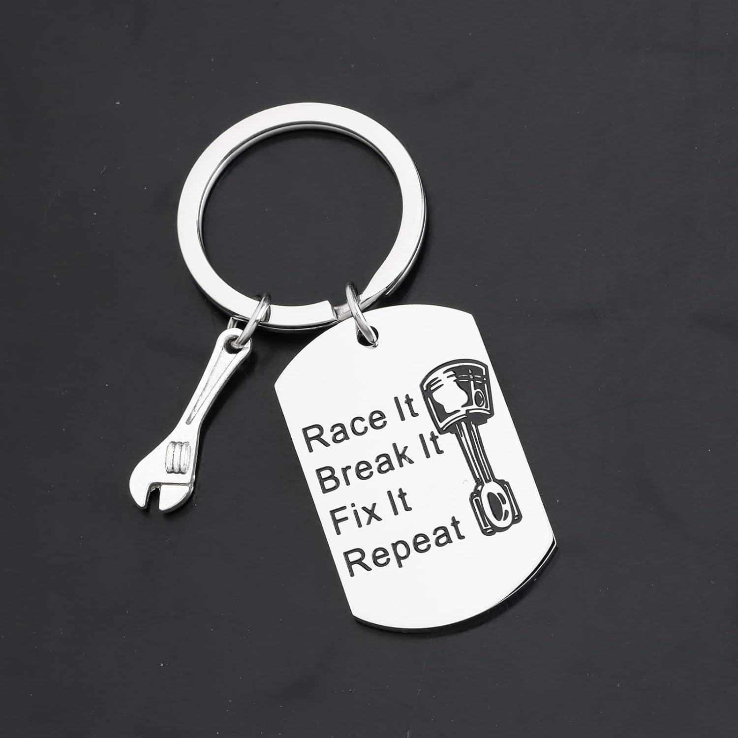 Llavero Mecánico de Autos Gzrlyf con Mensaje Inspirador