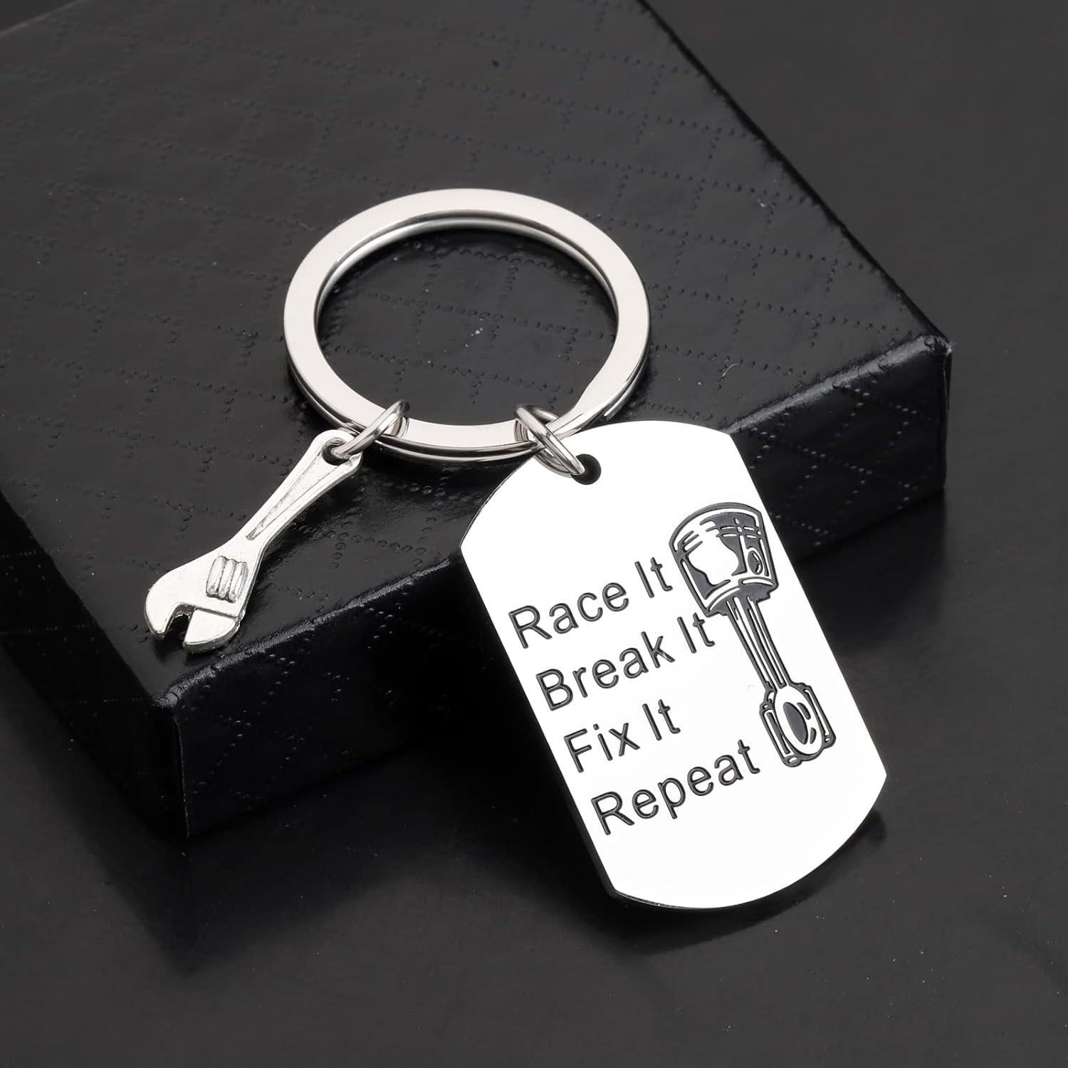 Llavero Mecánico de Autos Gzrlyf con Mensaje Inspirador