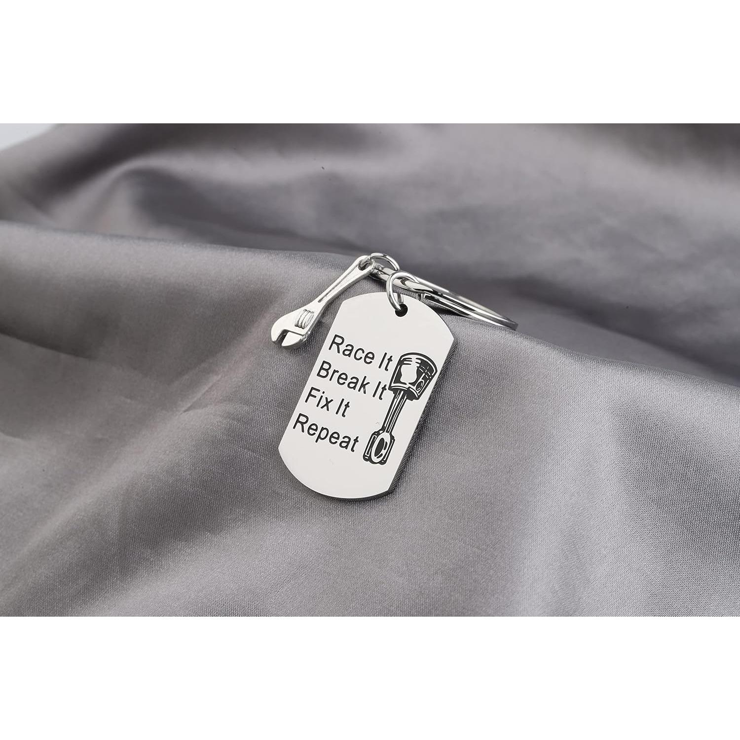 Llavero Mecánico de Autos Gzrlyf con Mensaje Inspirador