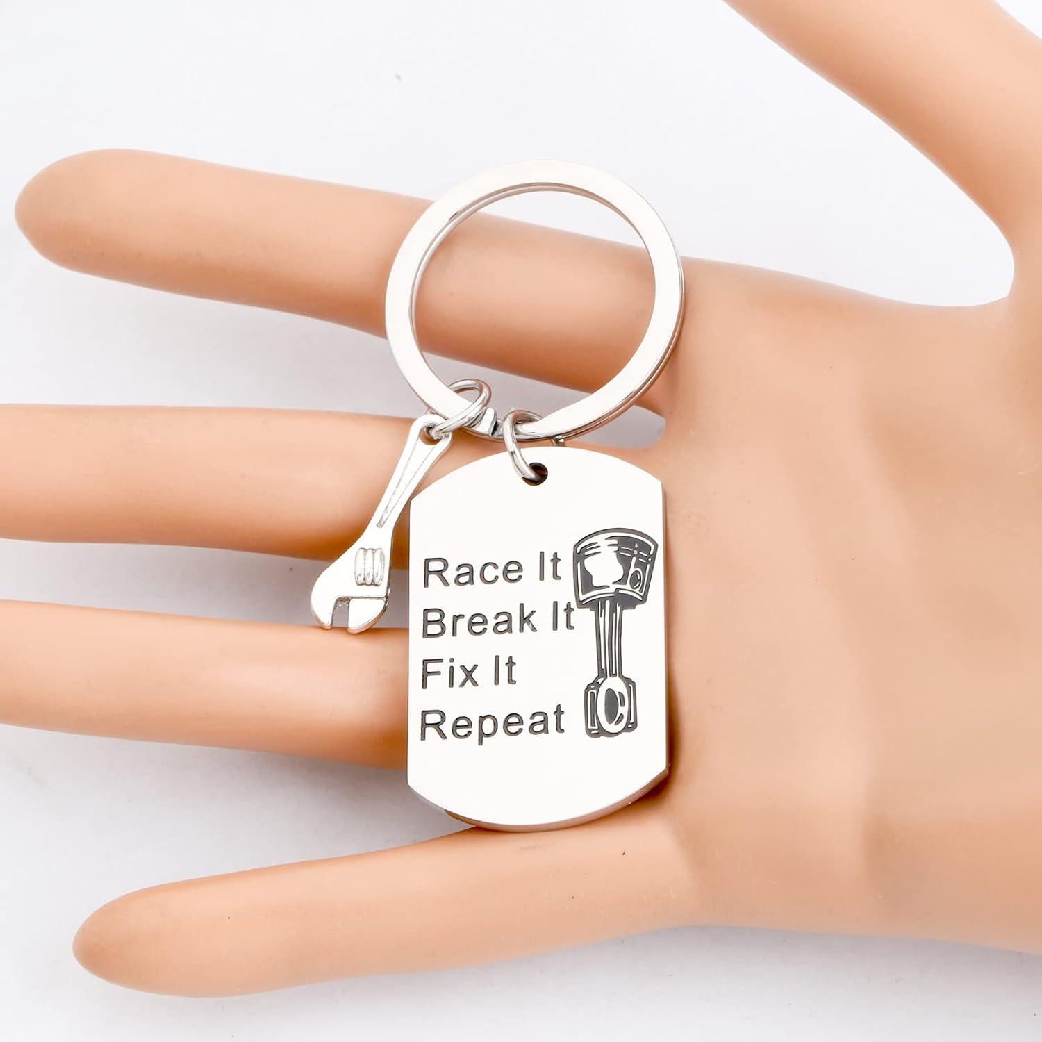 Llavero Mecánico de Autos Gzrlyf con Mensaje Inspirador