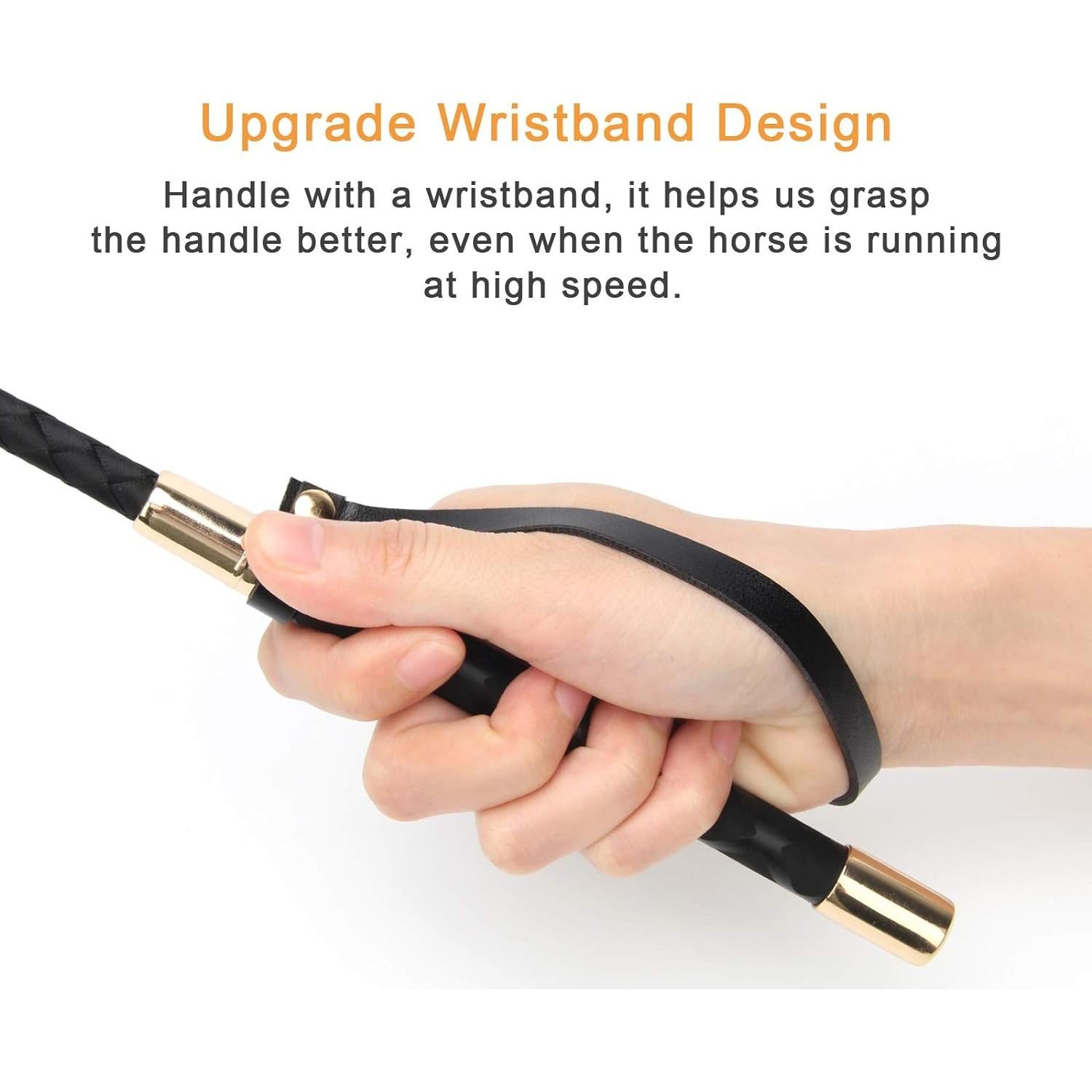 Caña de Montar Coolrunner para Caballos 45 cm Cuero PU