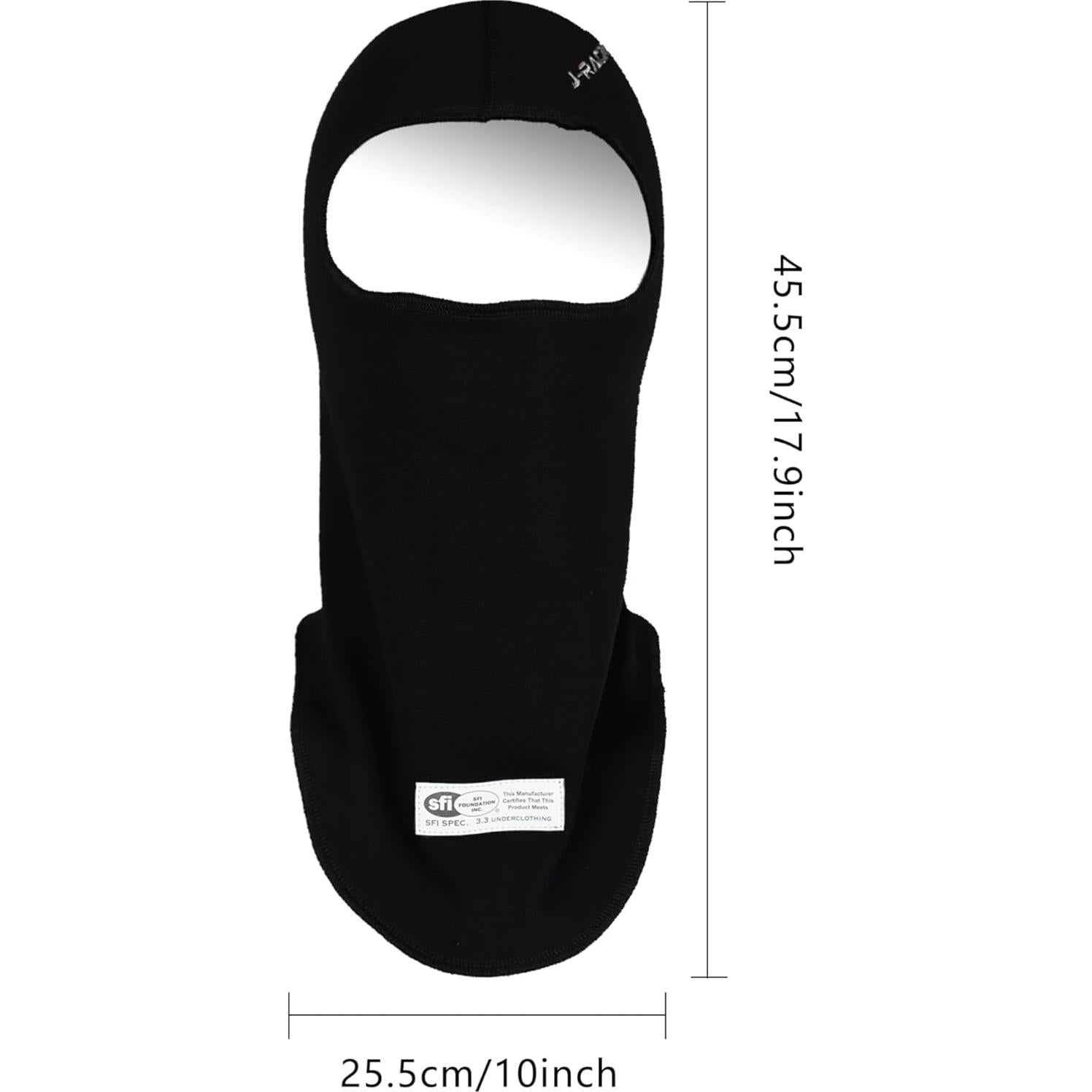 Balaclava de Carreras J-RACING® SFI 3.3 Resistente al Fuego