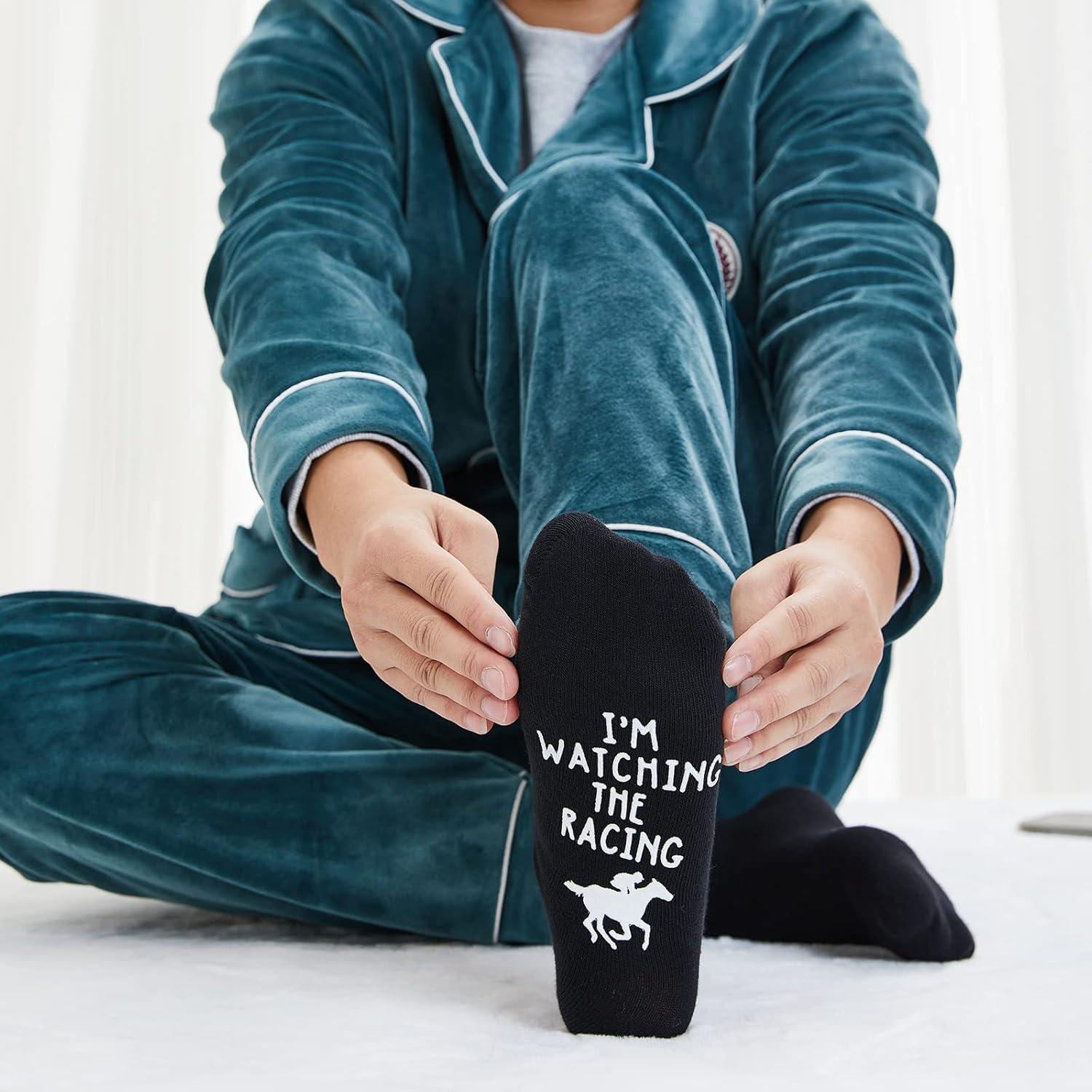 Calcetines de Carreras de Caballos Algodón Unisex Talla Única