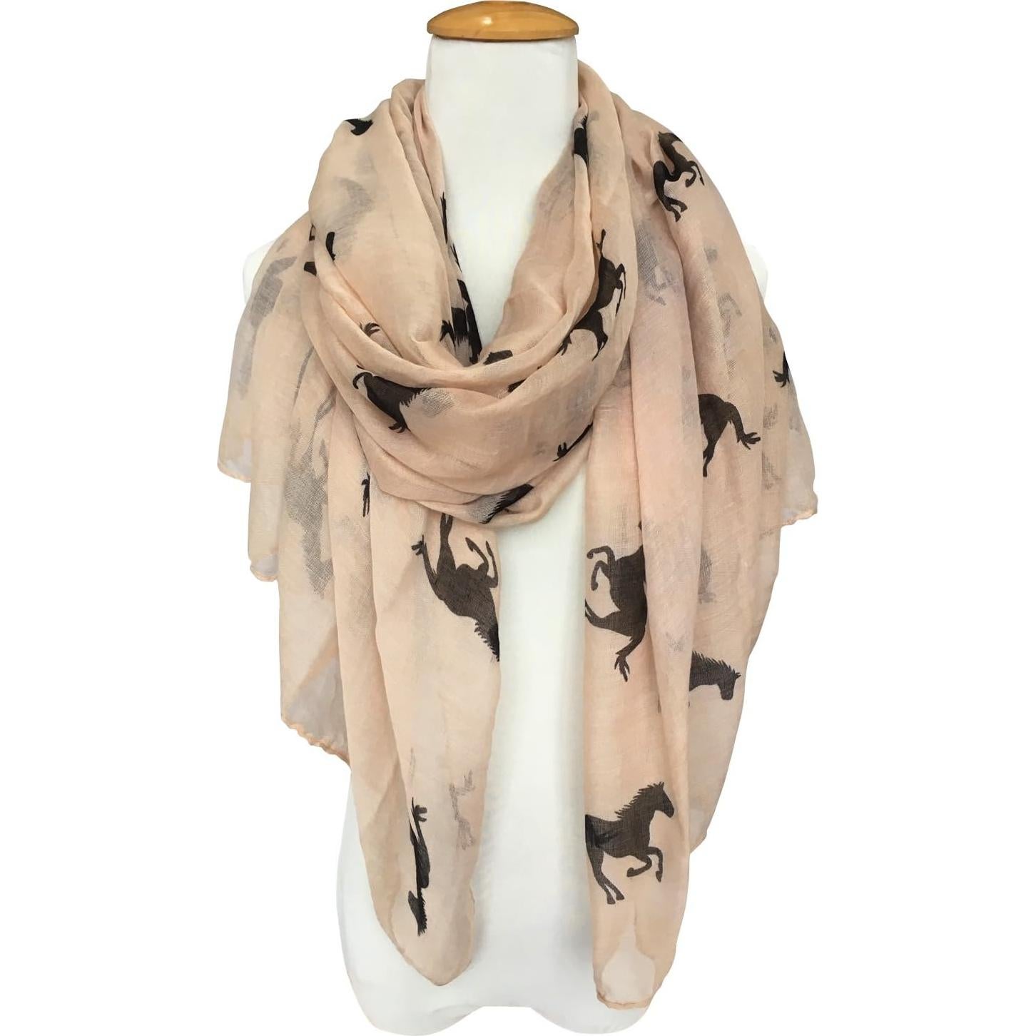 Bufanda de Moda E-Clover para Mujeres 180x80cm Estampado Animal