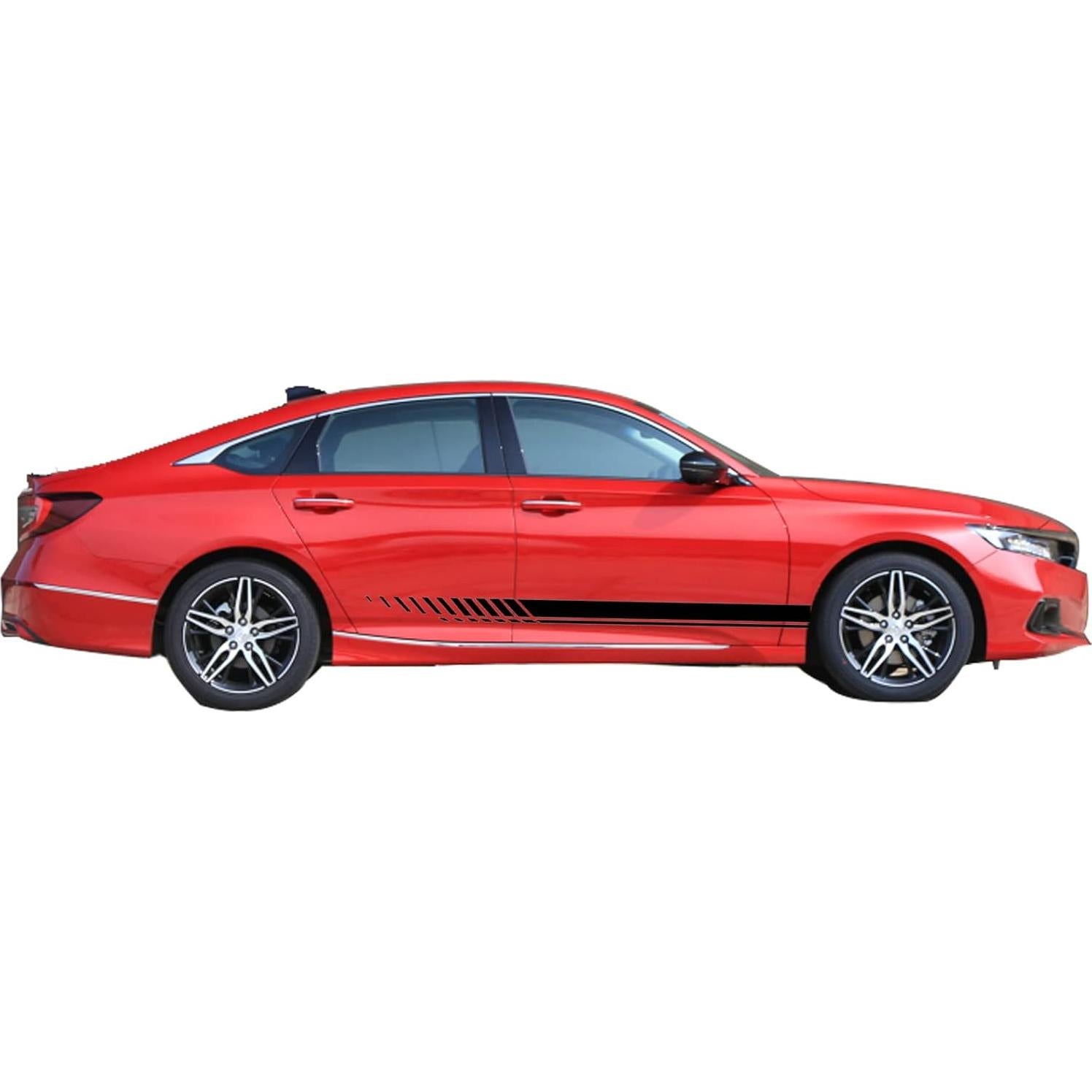 Calcomanías Lateral Auto SUNJIKA Vinilo Negro 190x9cm 2PCS