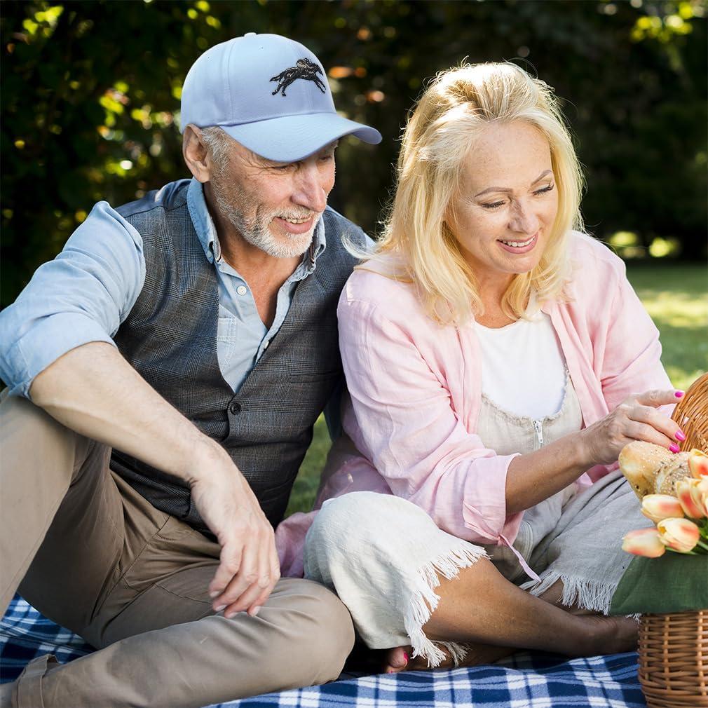 Gorra de béisbol bordada de carreras de caballos - Unisex