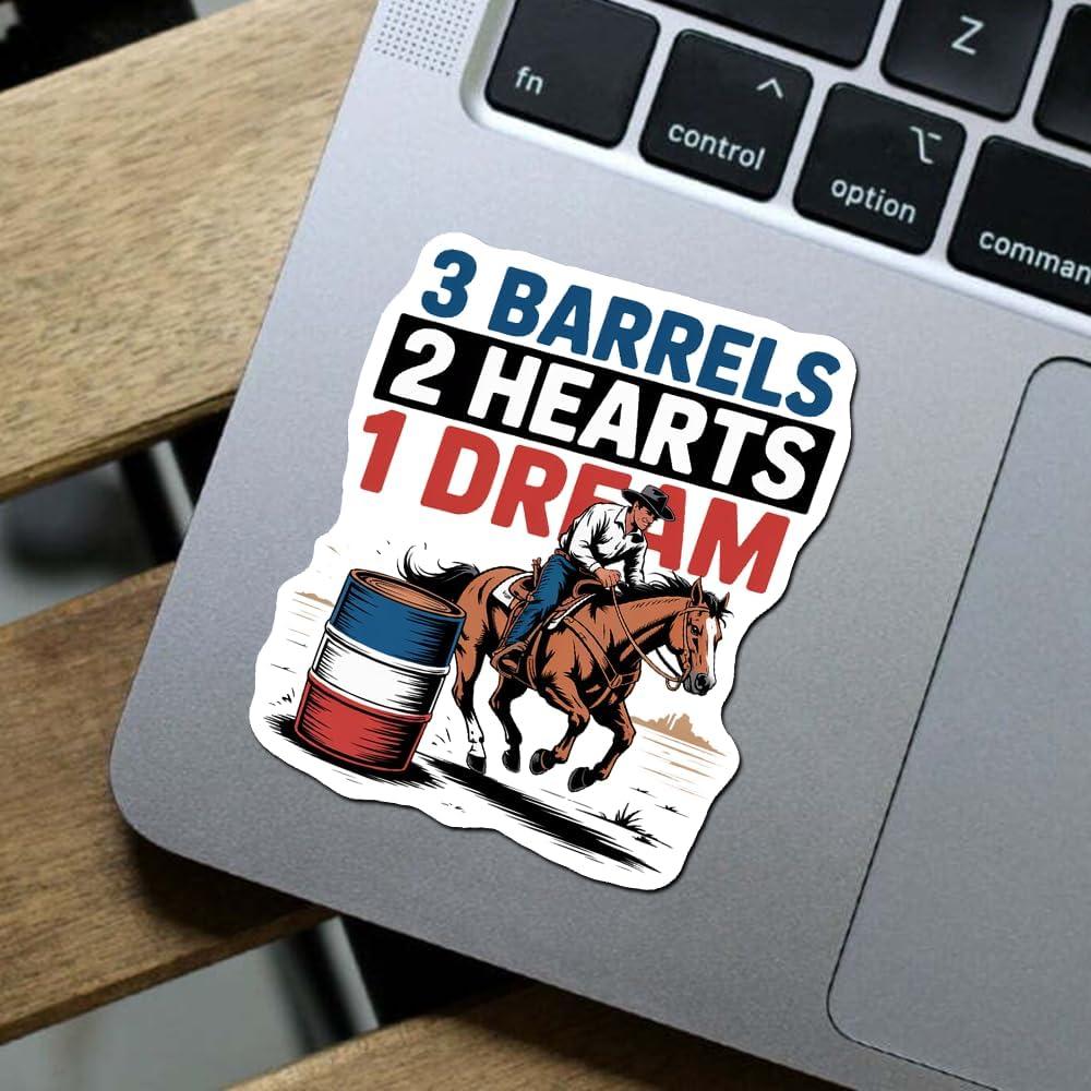 Calcomanías de Vinilo AOMAT77 para Carreras de Barril - 4 Pcs