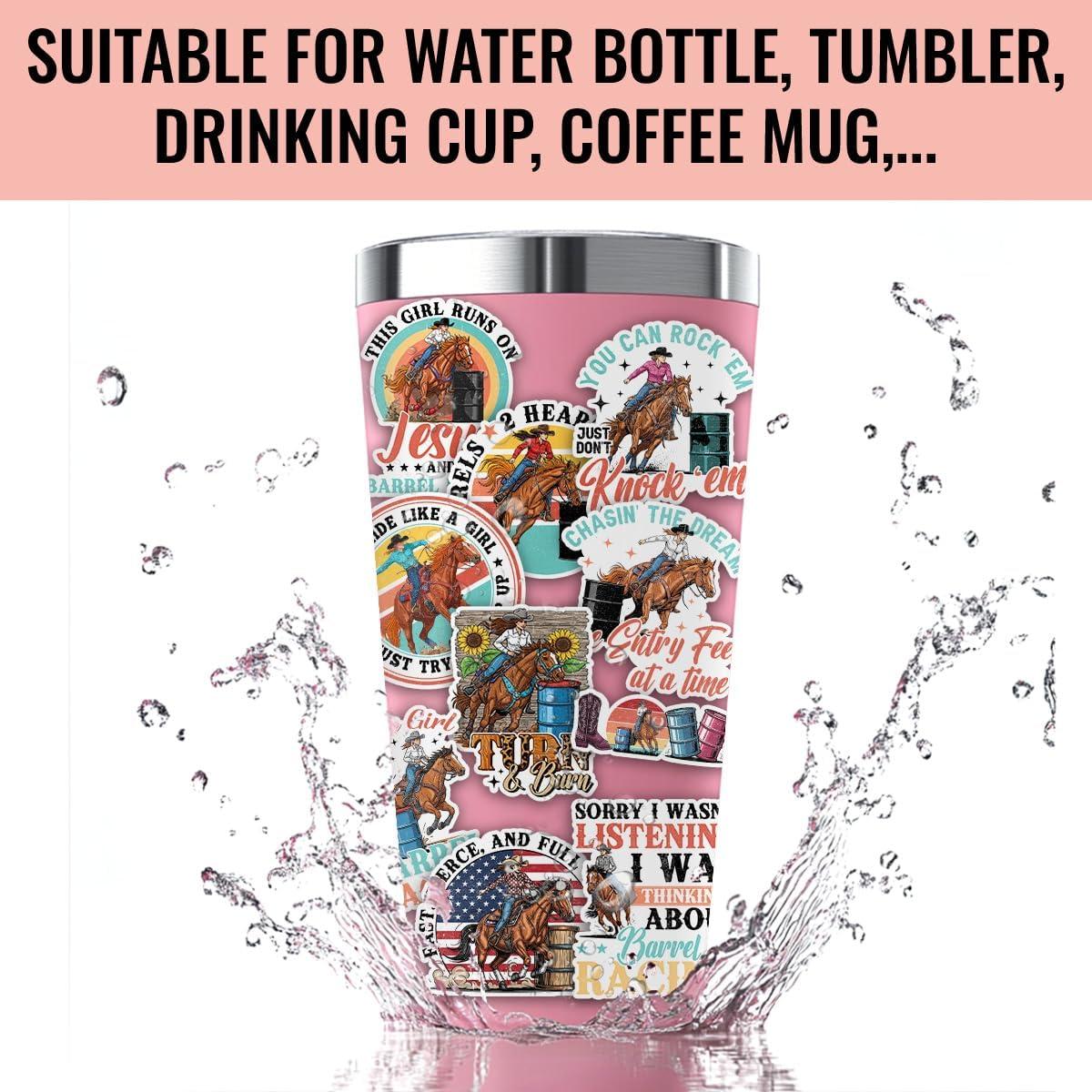 Calcomanías de Carreras de Barril TODOLIA - 10 Pcs 7.62cm