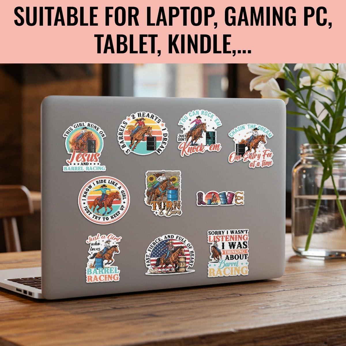 Calcomanías de Carreras de Barril TODOLIA - 10 Pcs 7.62cm