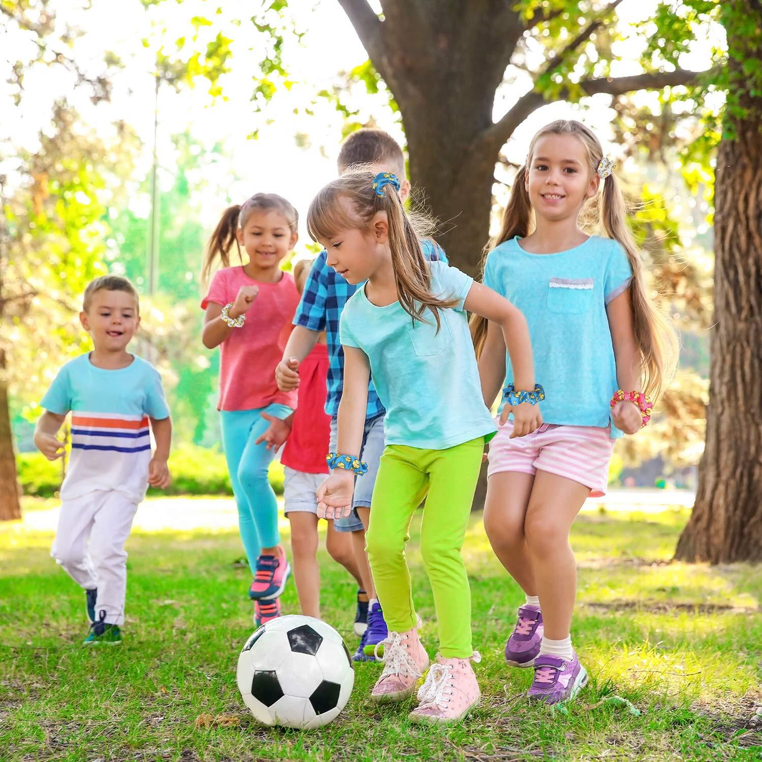20 Scrunchies de Satén para Cabello WILLBOND - Tema Softball