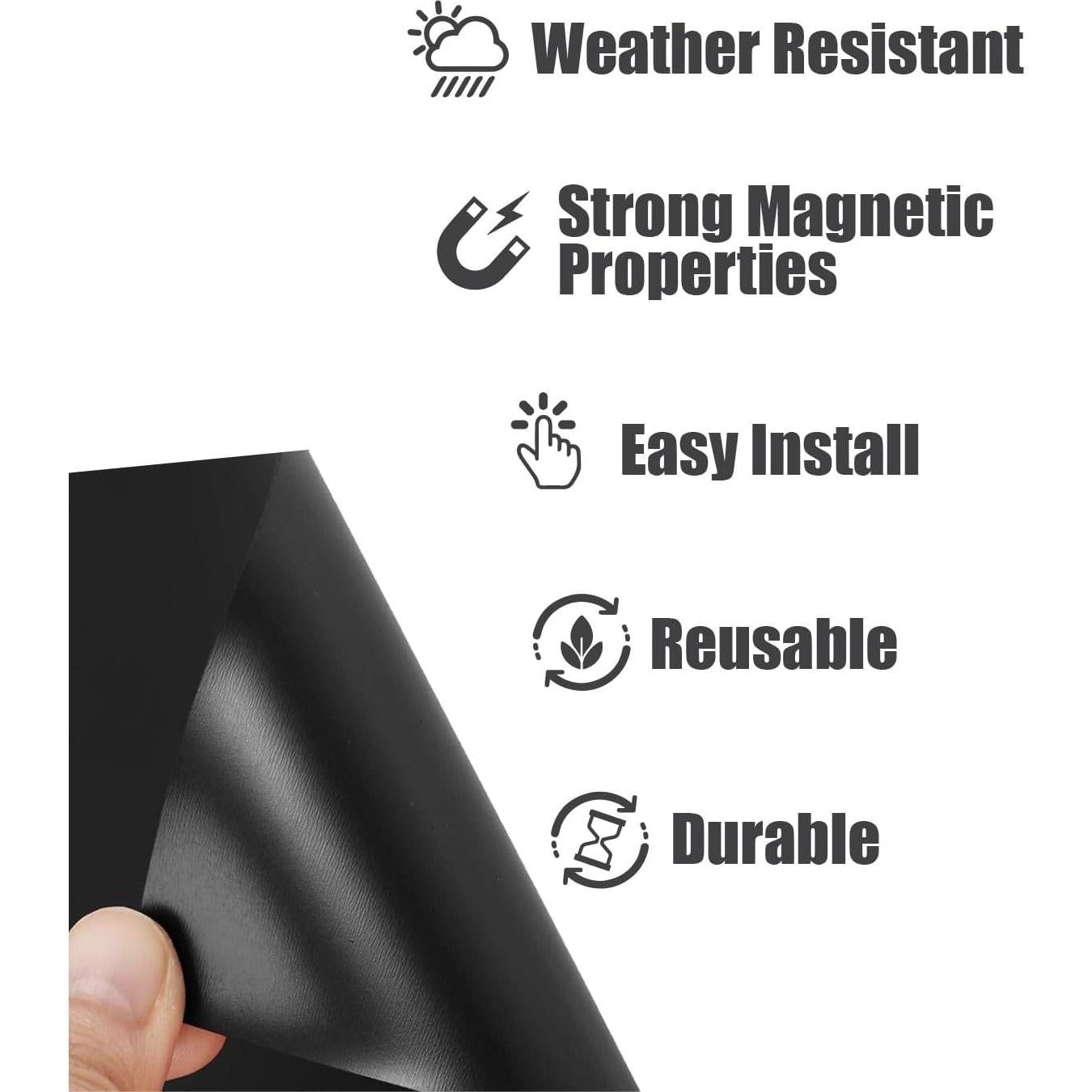 Calcomanías Magnéticas de Carrera MC MOTOPARTS - 2 Piezas 30.48x38.1cm