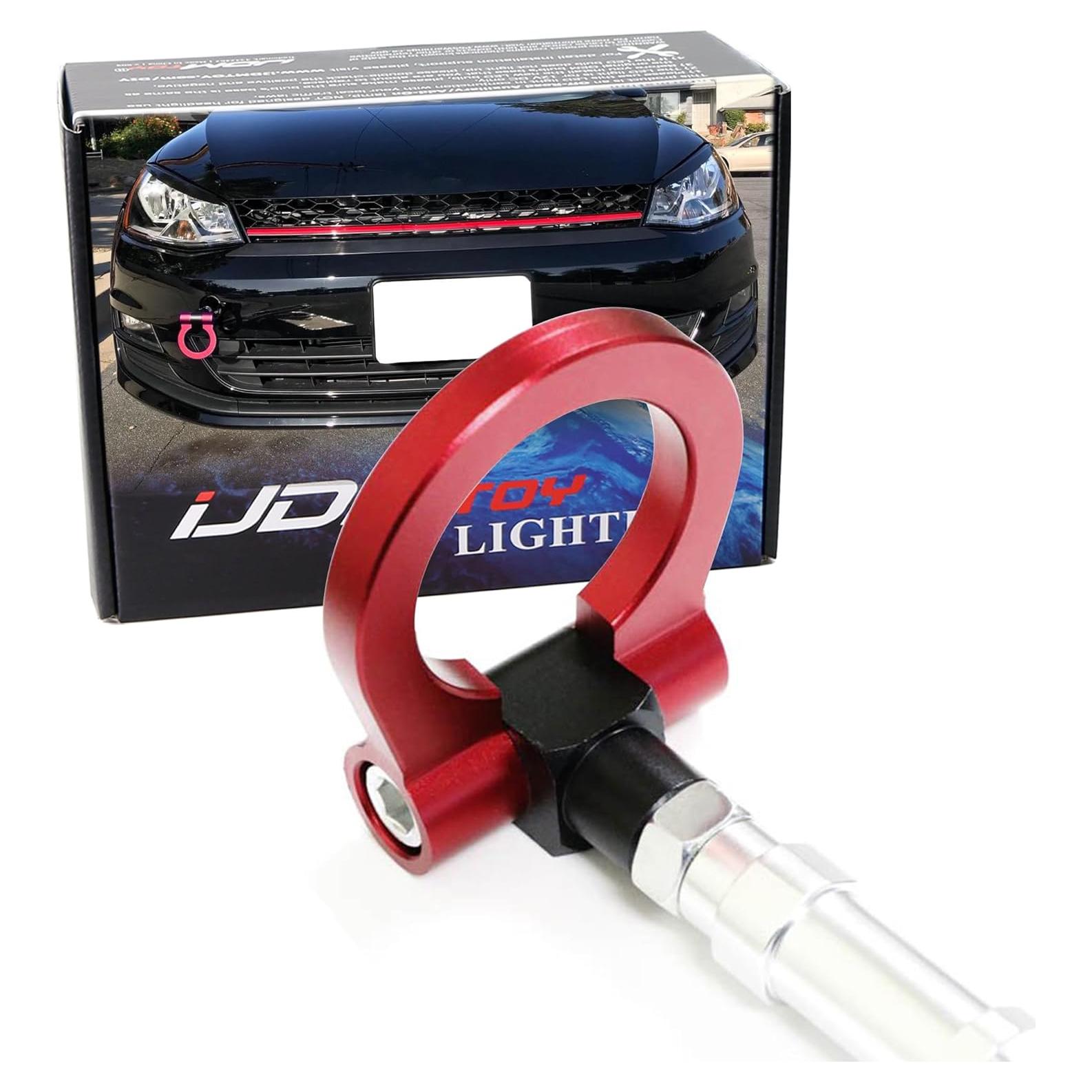 Anillo de Remolque Estilo Racing Rojo iJDMTOY para VW MK7