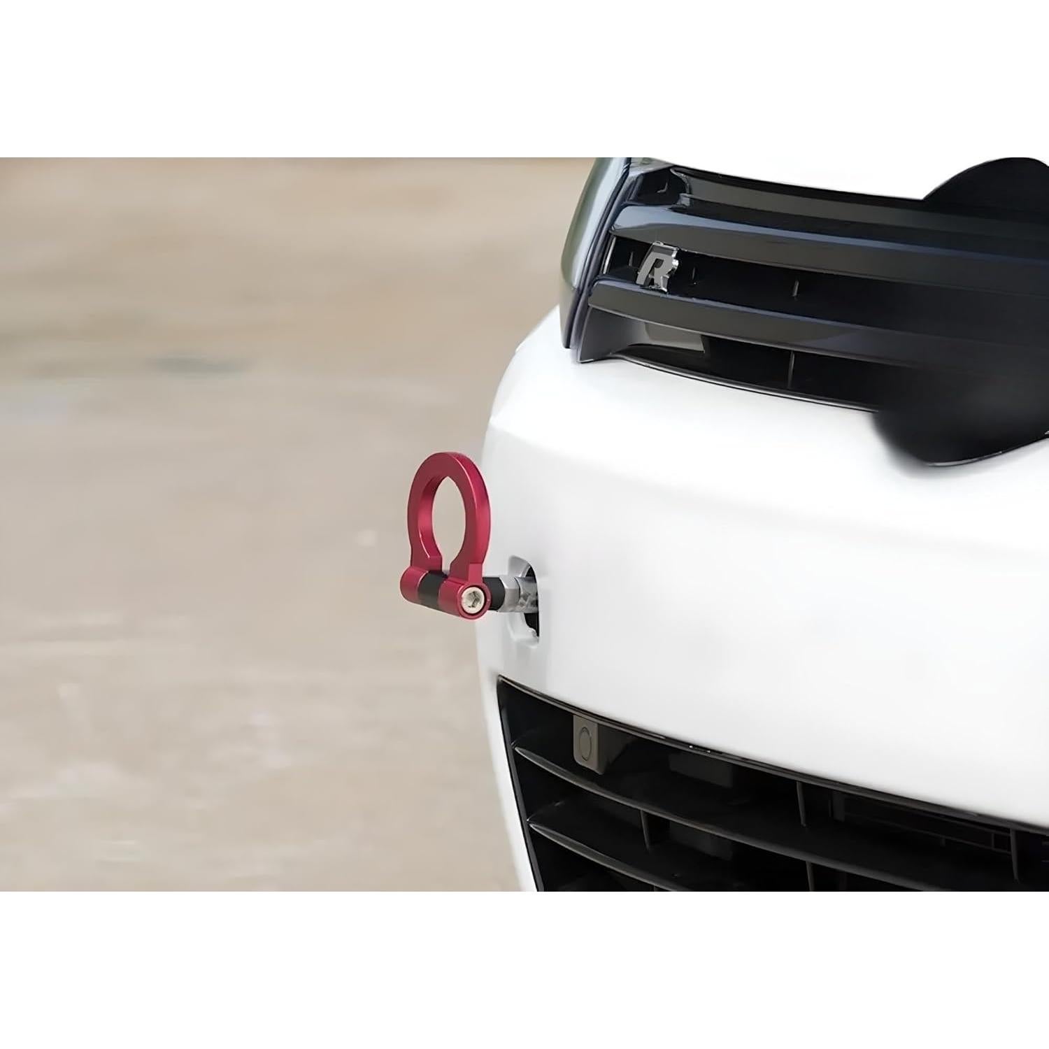 Anillo de Remolque Estilo Racing Rojo iJDMTOY para VW MK7