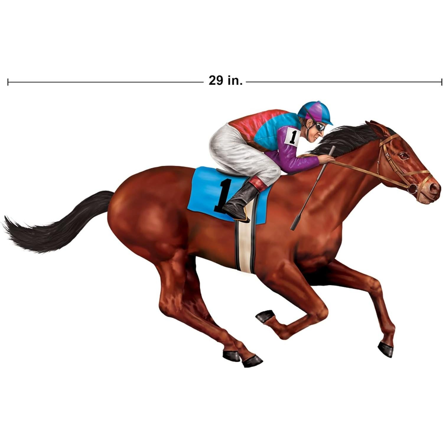 Props de Caballo de Carreras Beistle - 8 Imágenes 73.66 cm