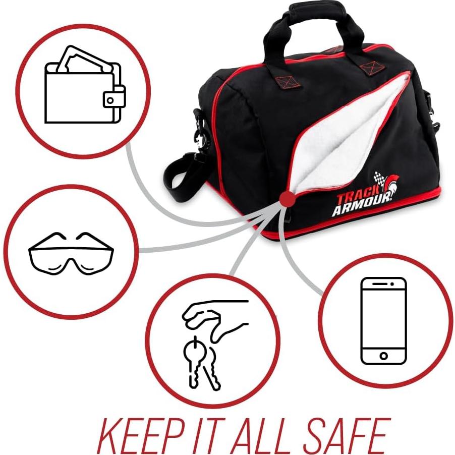 Bolsa para casco TRACK ARMOUR con compartimento para zapatos