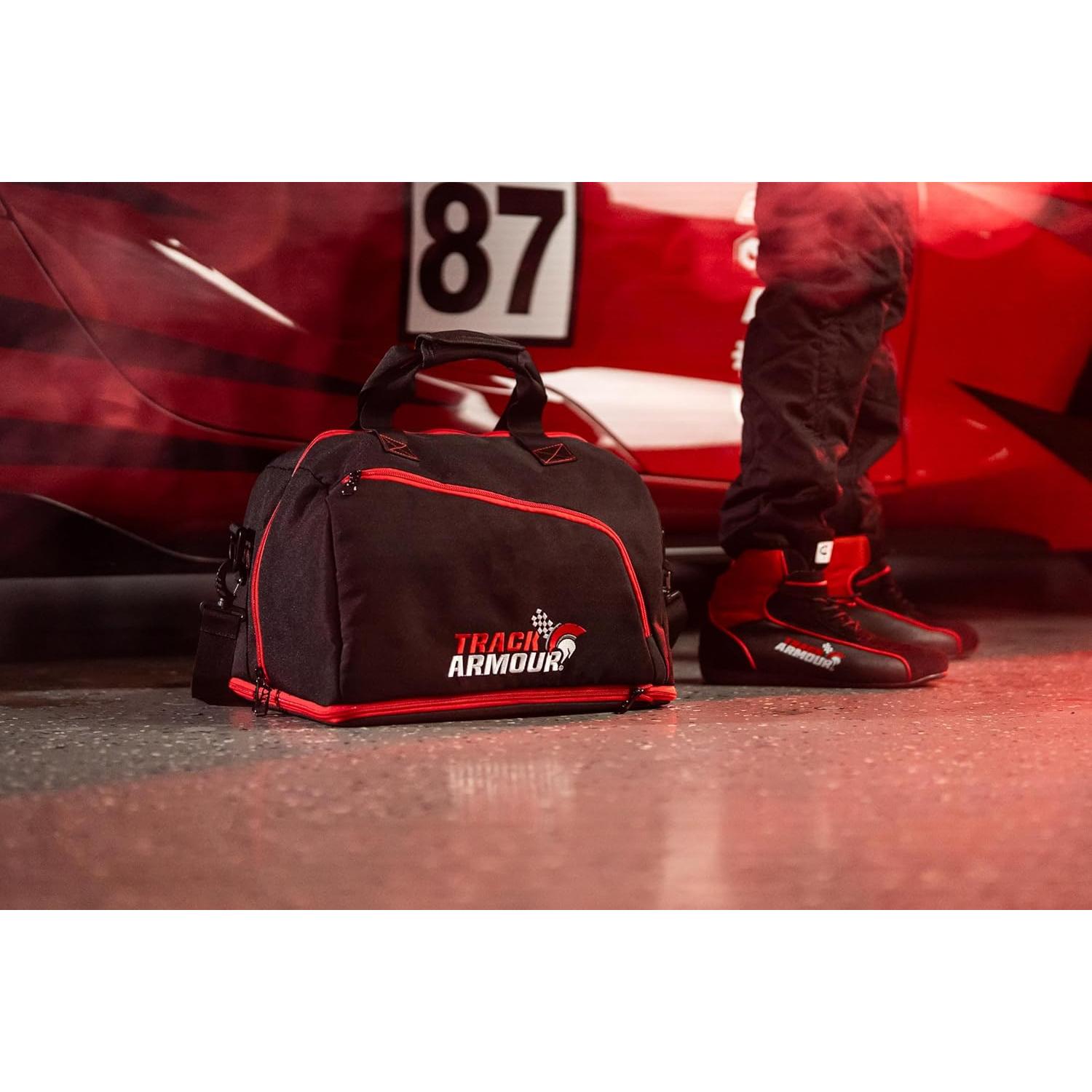 Bolsa para casco TRACK ARMOUR con compartimento para zapatos
