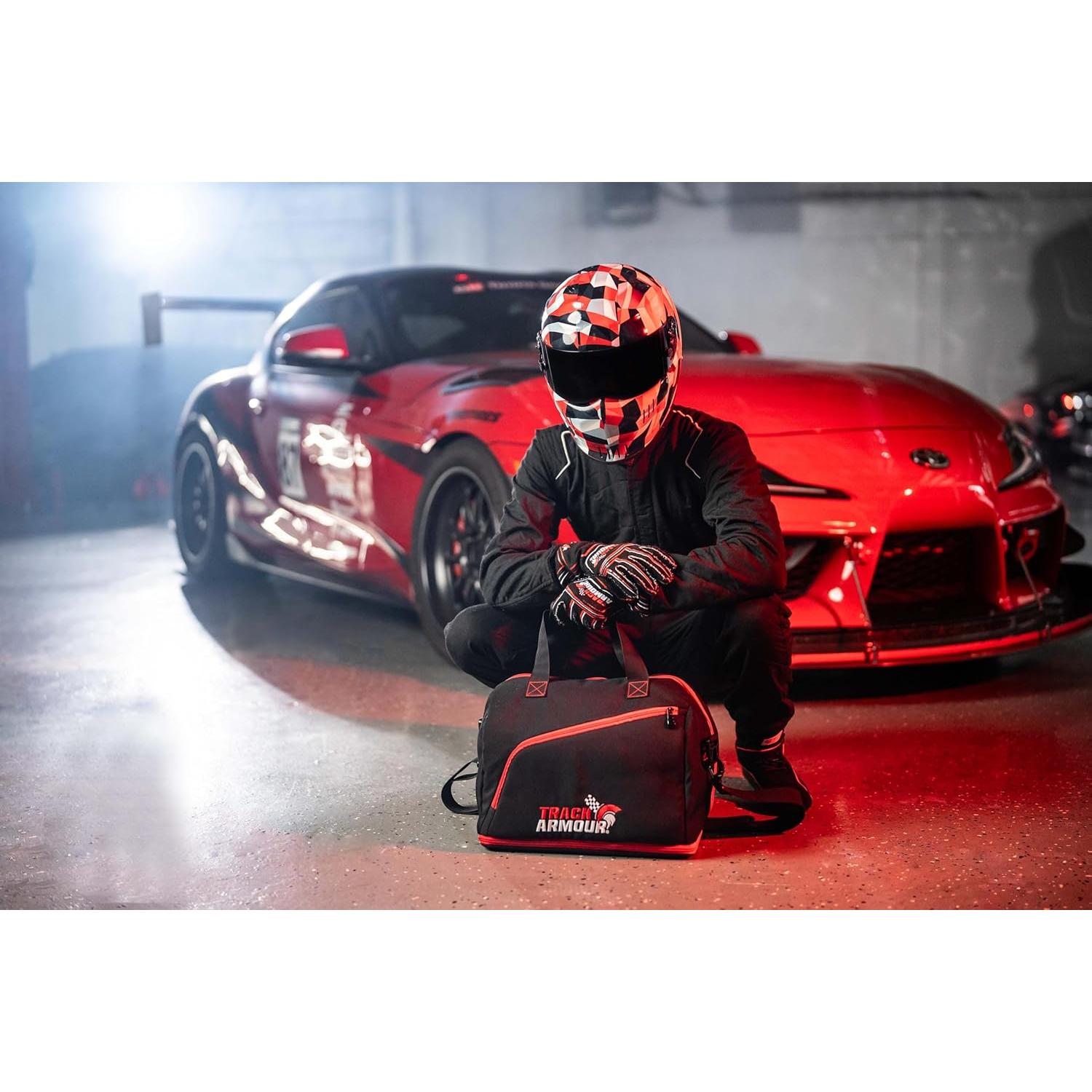 Bolsa para casco TRACK ARMOUR con compartimento para zapatos