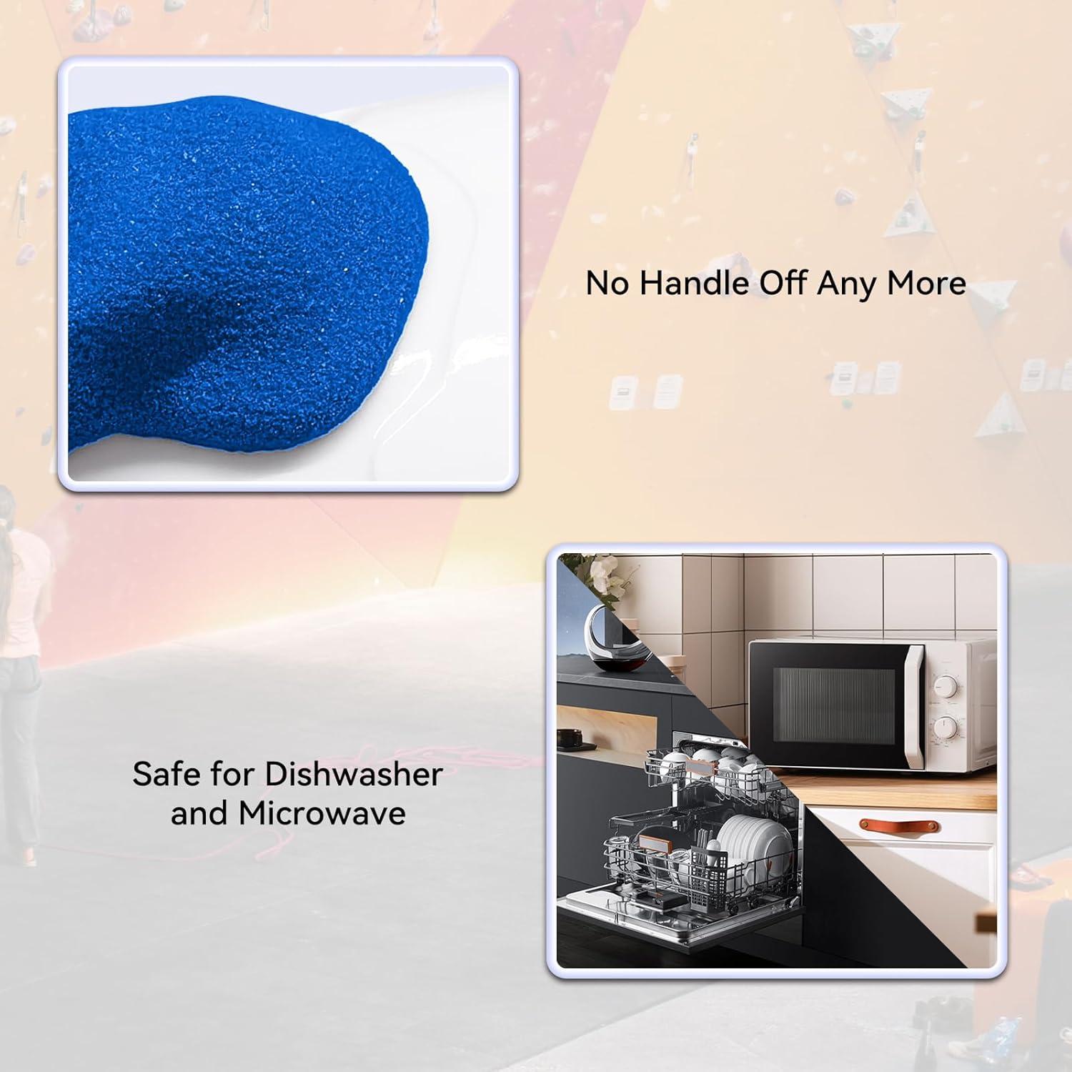 Taza de Café Escalador TWO STONES 15 oz Blanco y Azul