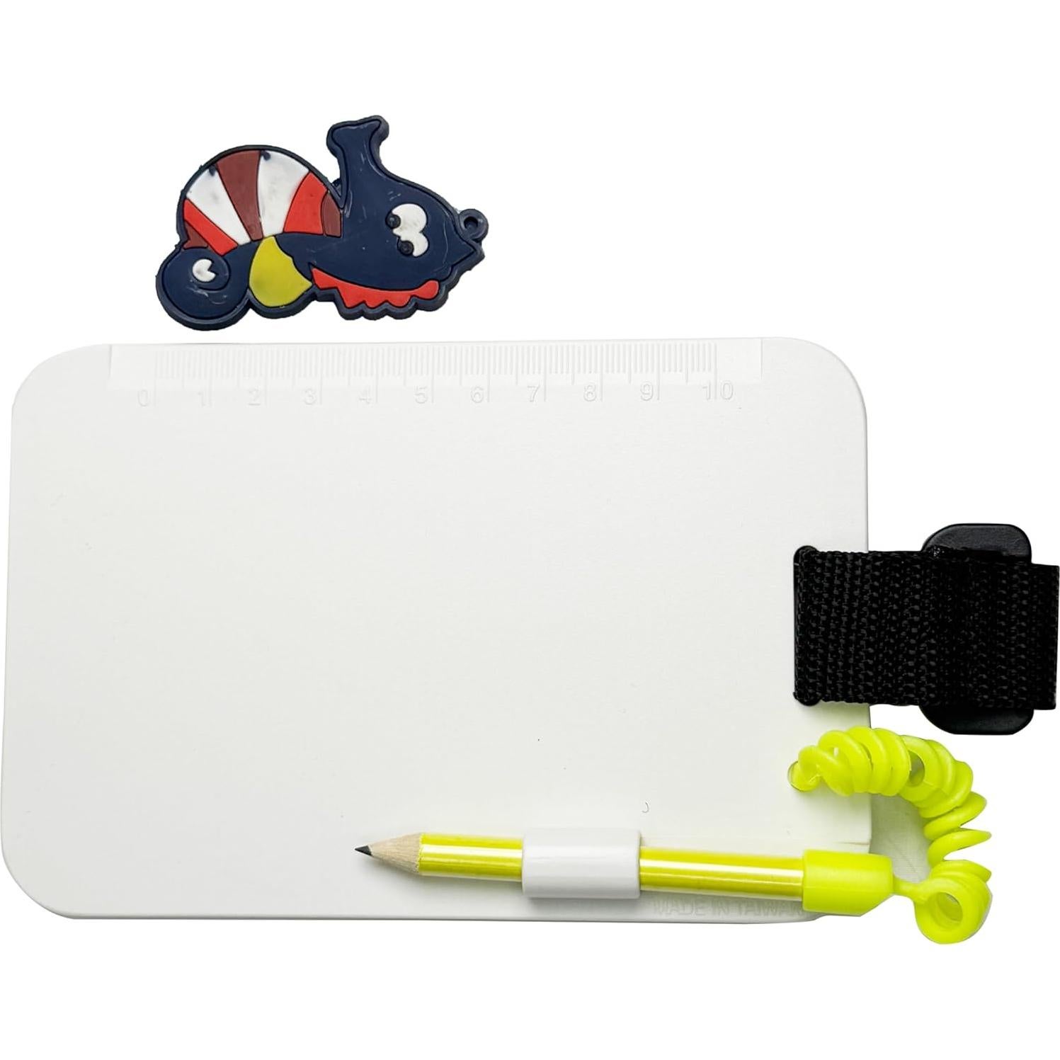 Pizarra de Buceo Scuba Choice 15x10 cm Impermeable con Lápiz