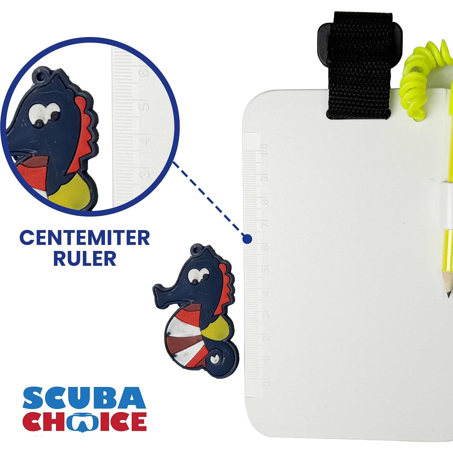 Pizarra de Buceo Scuba Choice 15x10 cm Impermeable con Lápiz