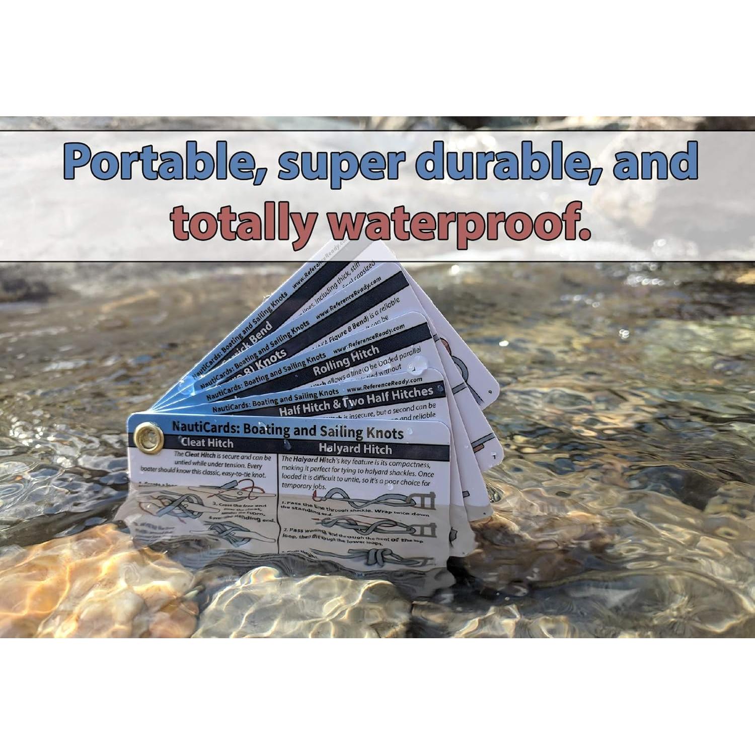 Tarjetas de Nudos Impermeables ReferenceReady - 20 Nudos Náuticos