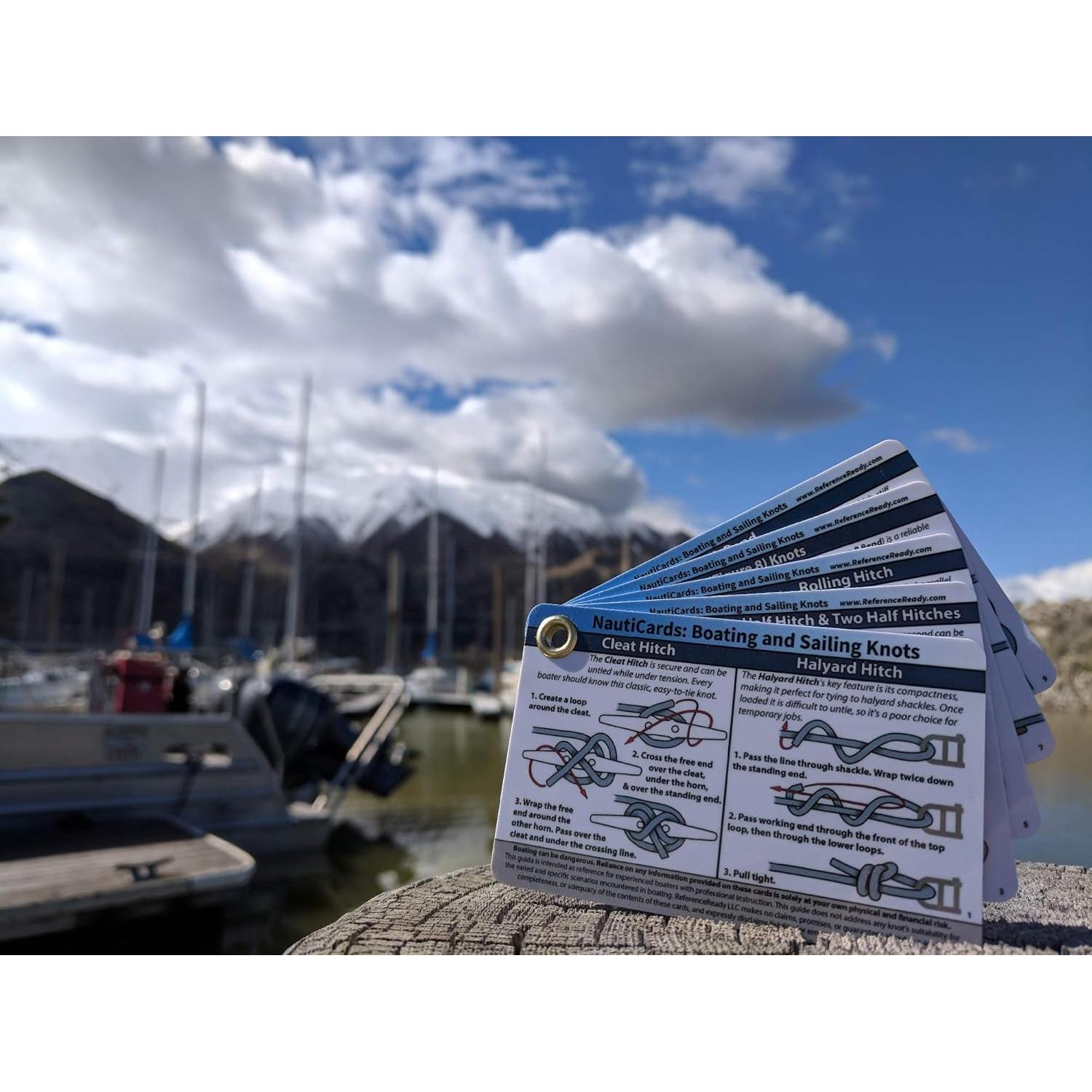 Tarjetas de Nudos Impermeables ReferenceReady - 20 Nudos Náuticos