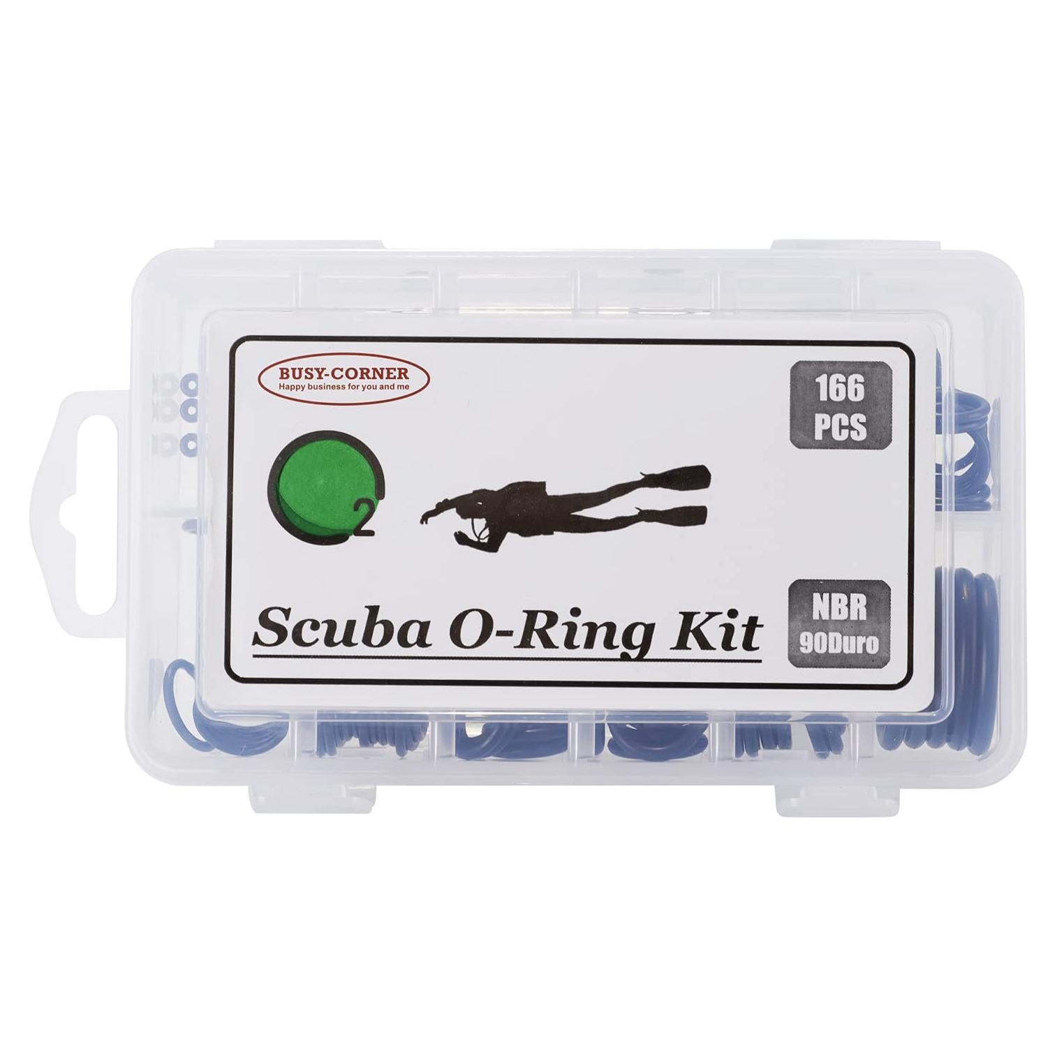 Kit de O-Ring de Buceo Busy-Corner 166 Piezas NBR90