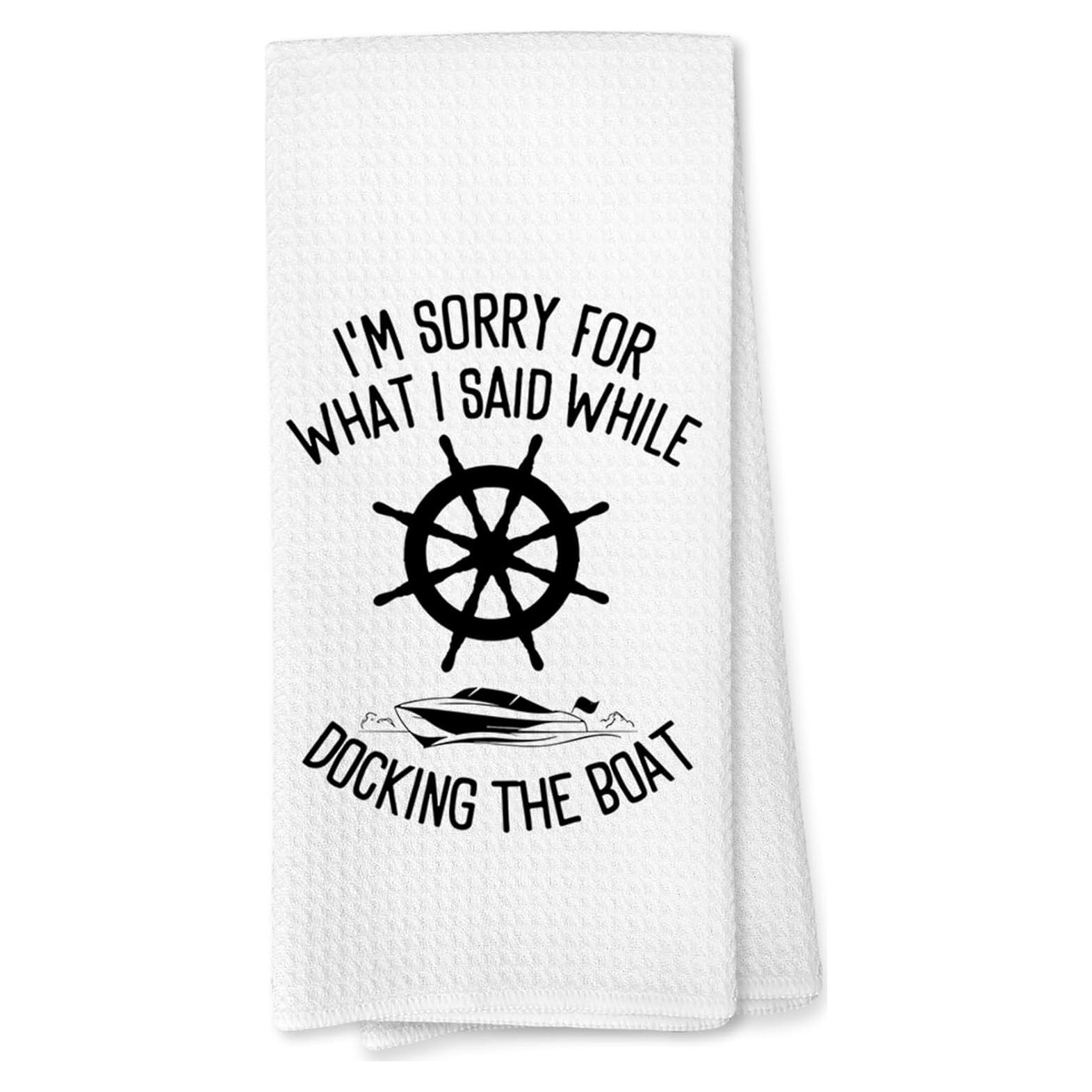 Toalla de Cocina Voatok Ancla Barco 60x40cm Absorbente