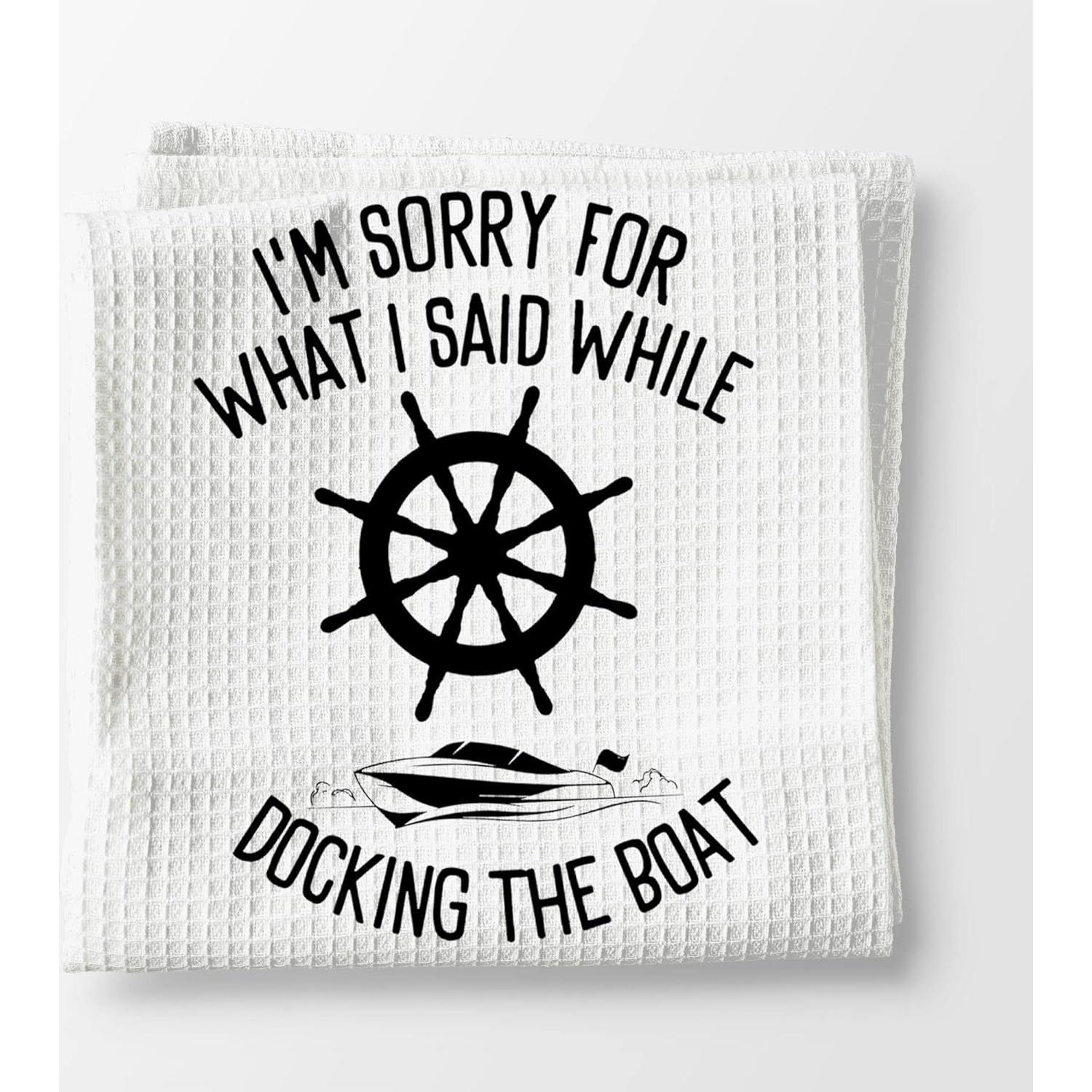 Toalla de Cocina Voatok Ancla Barco 60x40cm Absorbente