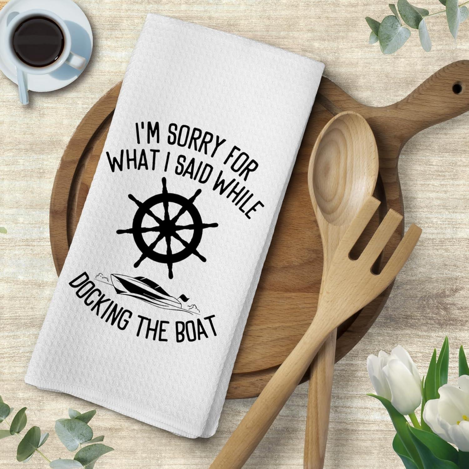 Toalla de Cocina Voatok Ancla Barco 60x40cm Absorbente