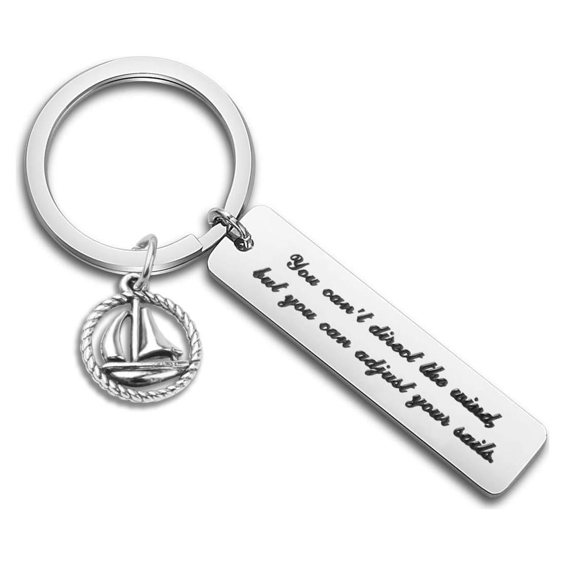 Llavero Inspirador WUSUANED Barco de Vela Acero Inoxidable