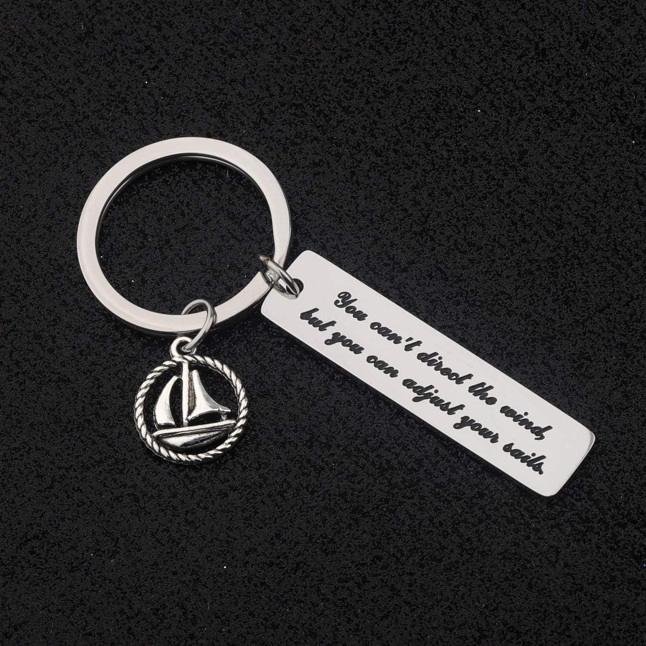Llavero Inspirador WUSUANED Barco de Vela Acero Inoxidable