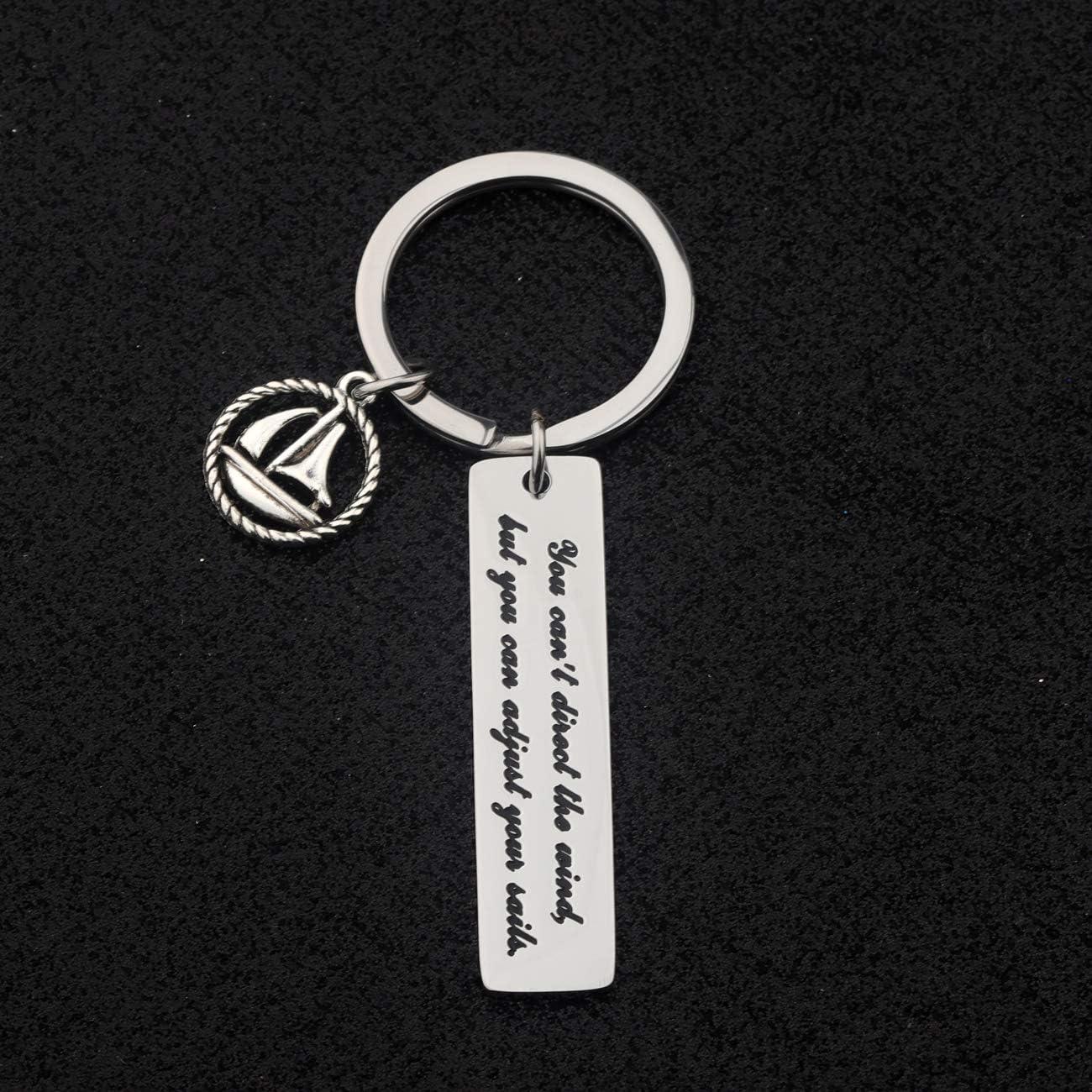 Llavero Inspirador WUSUANED Barco de Vela Acero Inoxidable