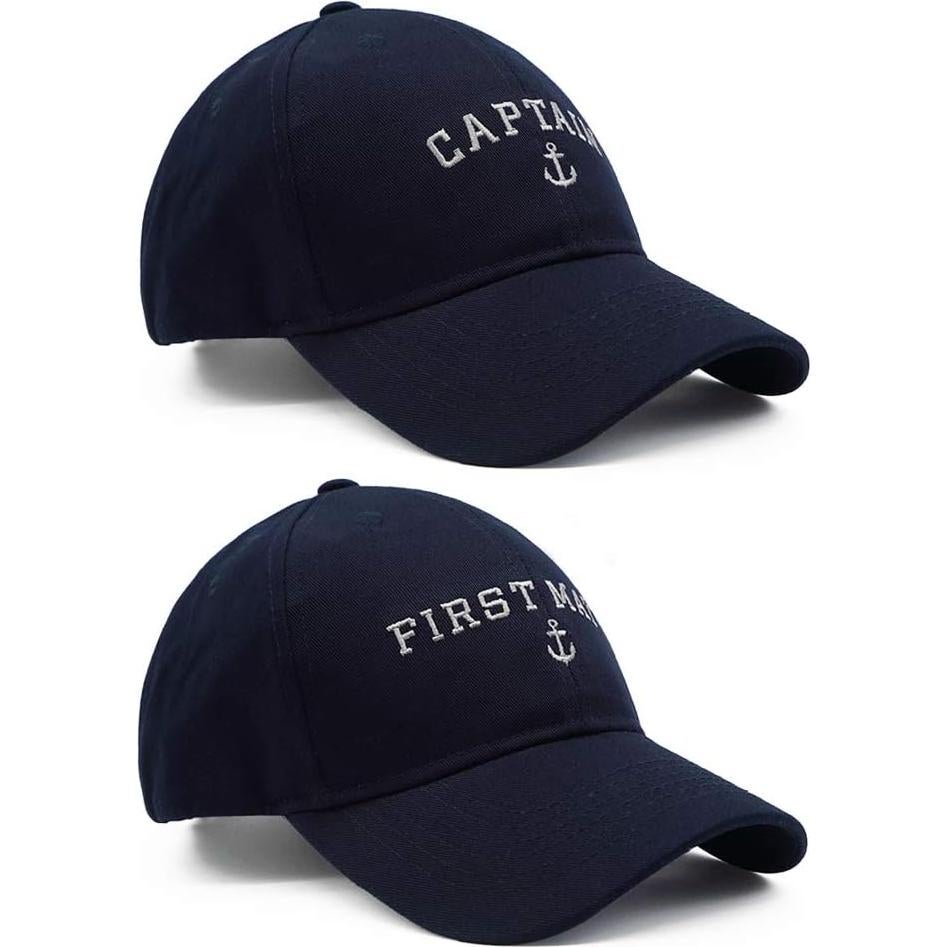 Gorra de Béisbol Náutica Unisex Capitán y Primer Oficial