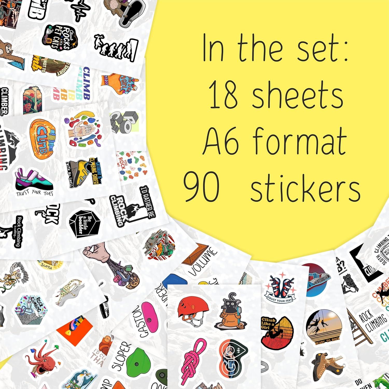 Pegatinas de Escalada BulbaCraft - Vinilo Impermeable 14.73x10.49cm