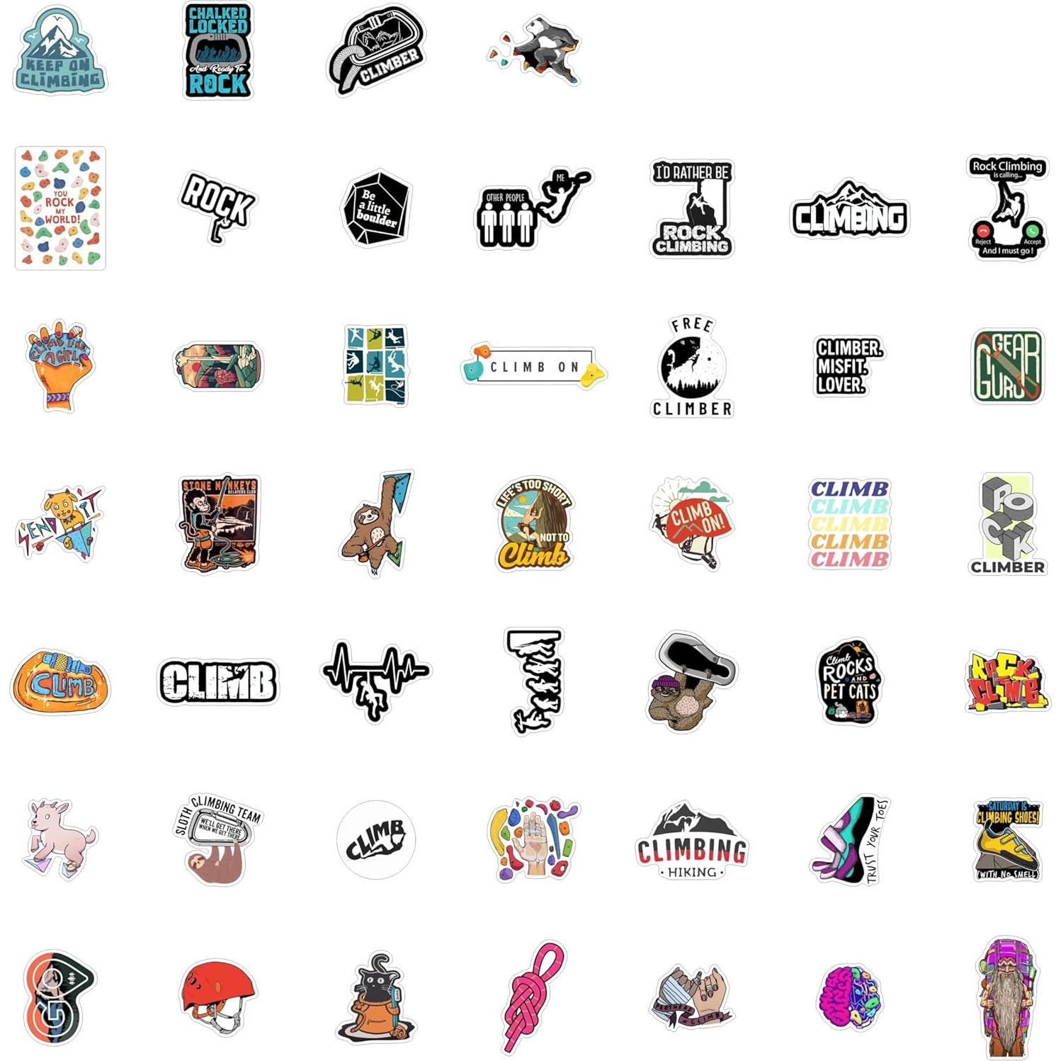 Pegatinas de Escalada BulbaCraft - Vinilo Impermeable 14.73x10.49cm