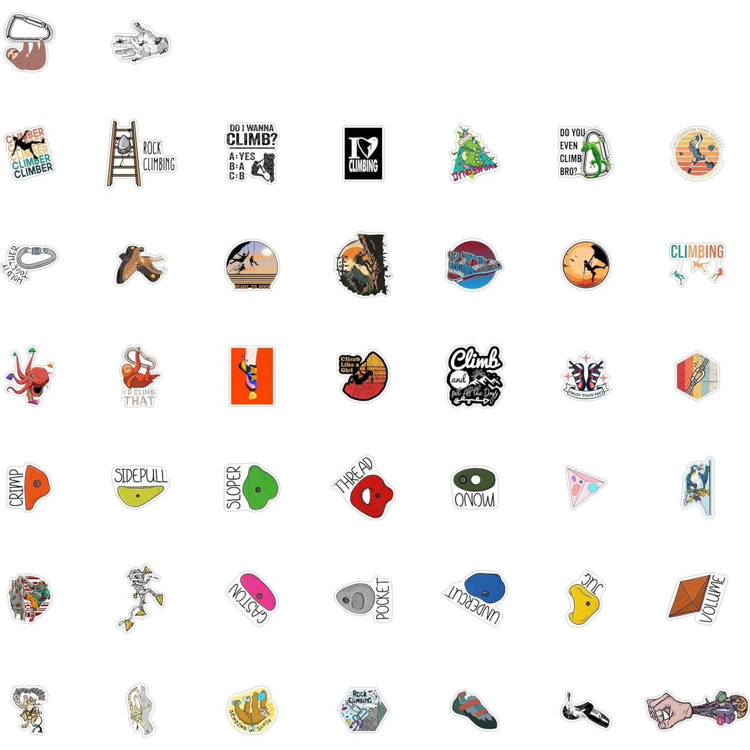 Pegatinas de Escalada BulbaCraft - Vinilo Impermeable 14.73x10.49cm