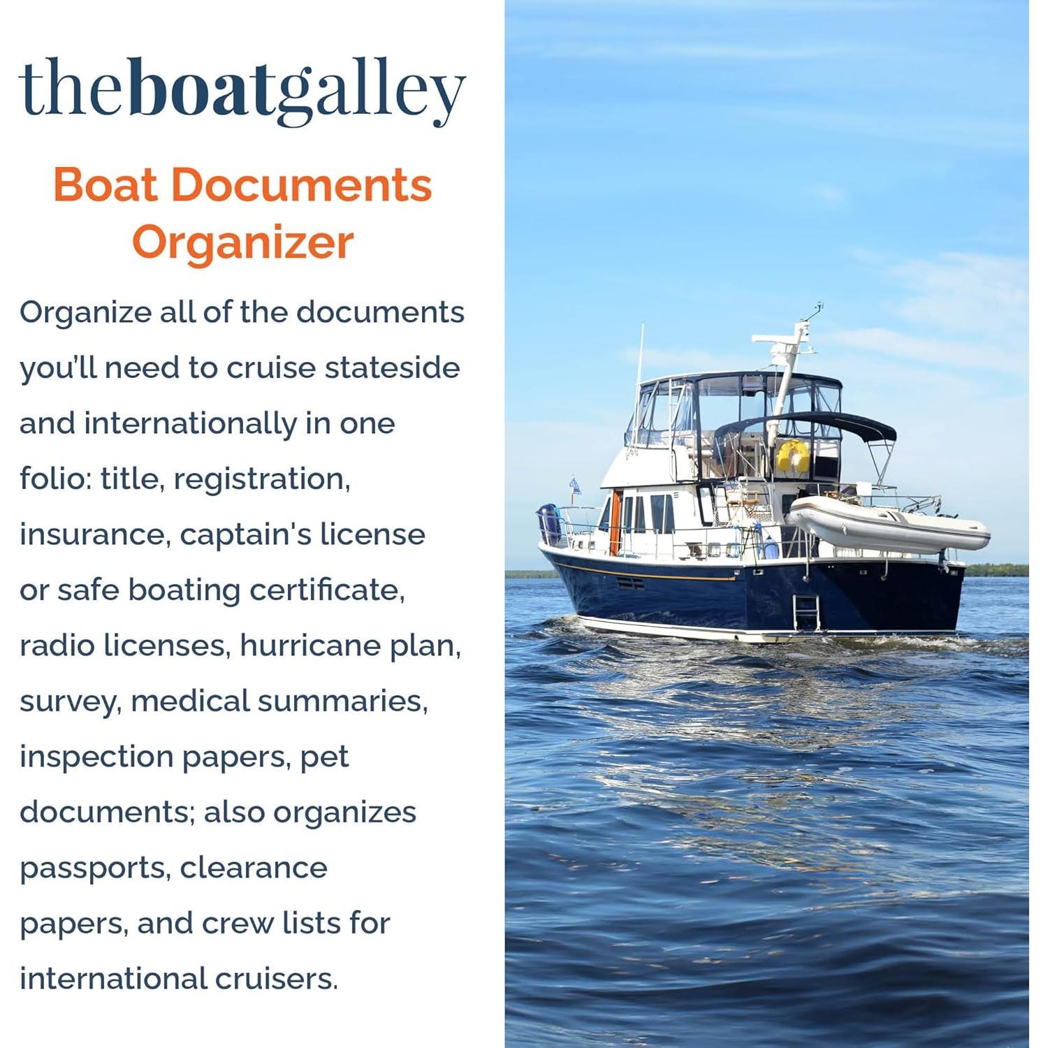 Organizador de Documentos para Barcos The Boat Galley Gris A4