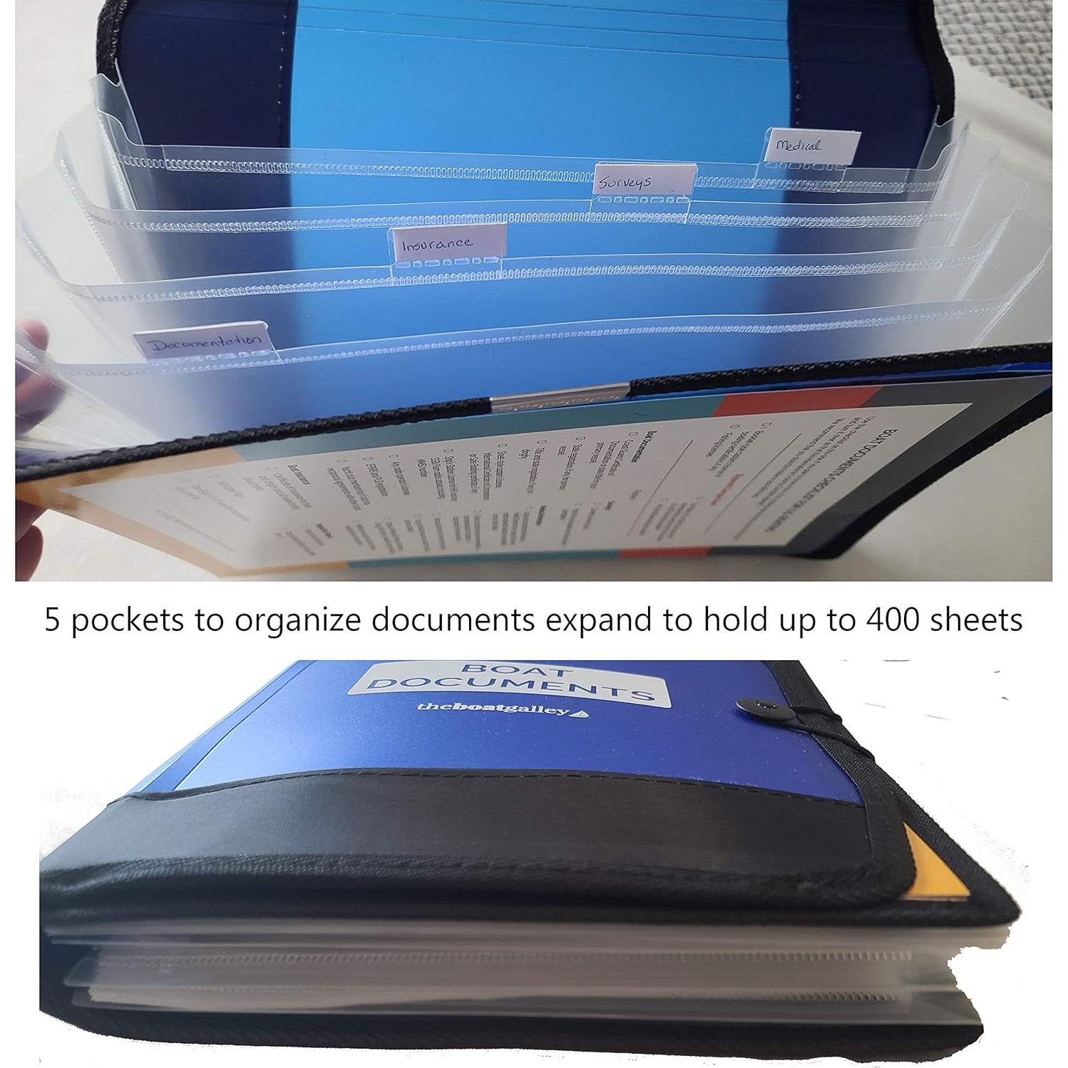 Organizador de Documentos para Barcos The Boat Galley Gris A4